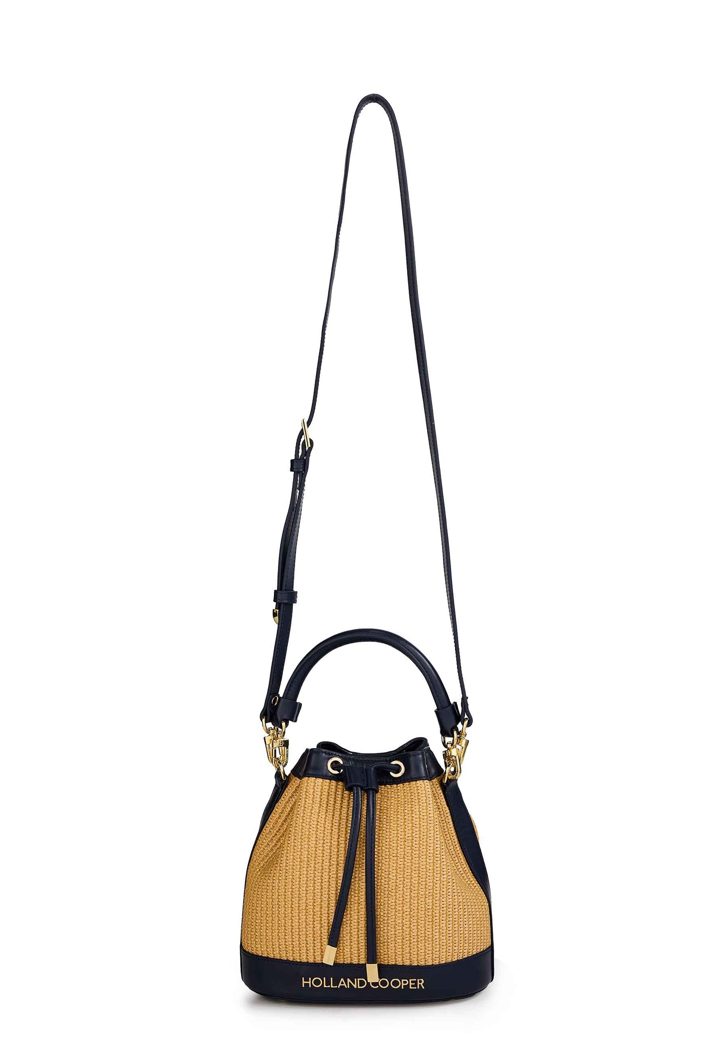 Abbot Bucket Bag (Rattan Navy)