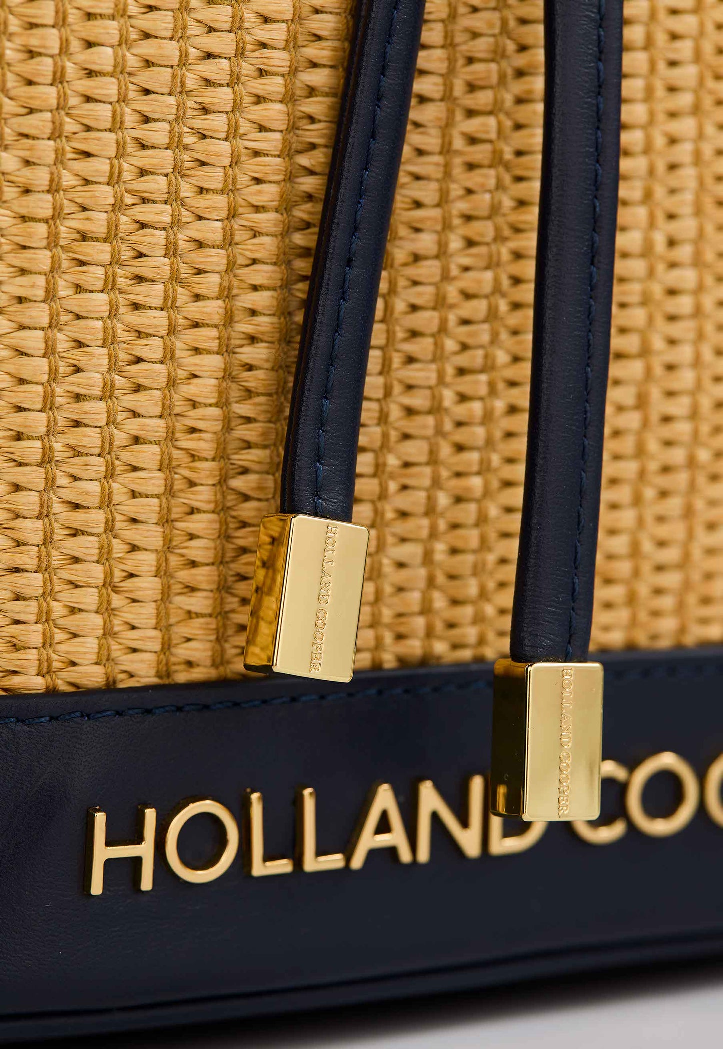 Abbot Bucket Bag (Rattan Navy)