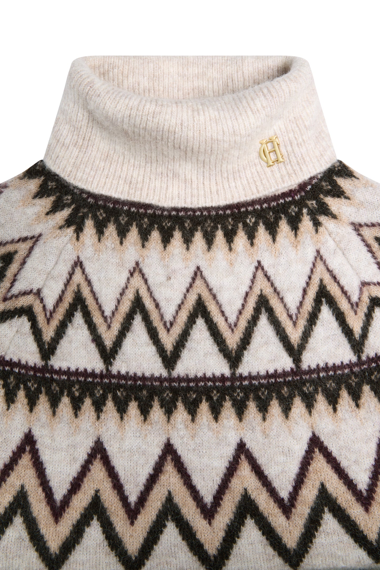 Alice Roll Neck Knit (Barley)
