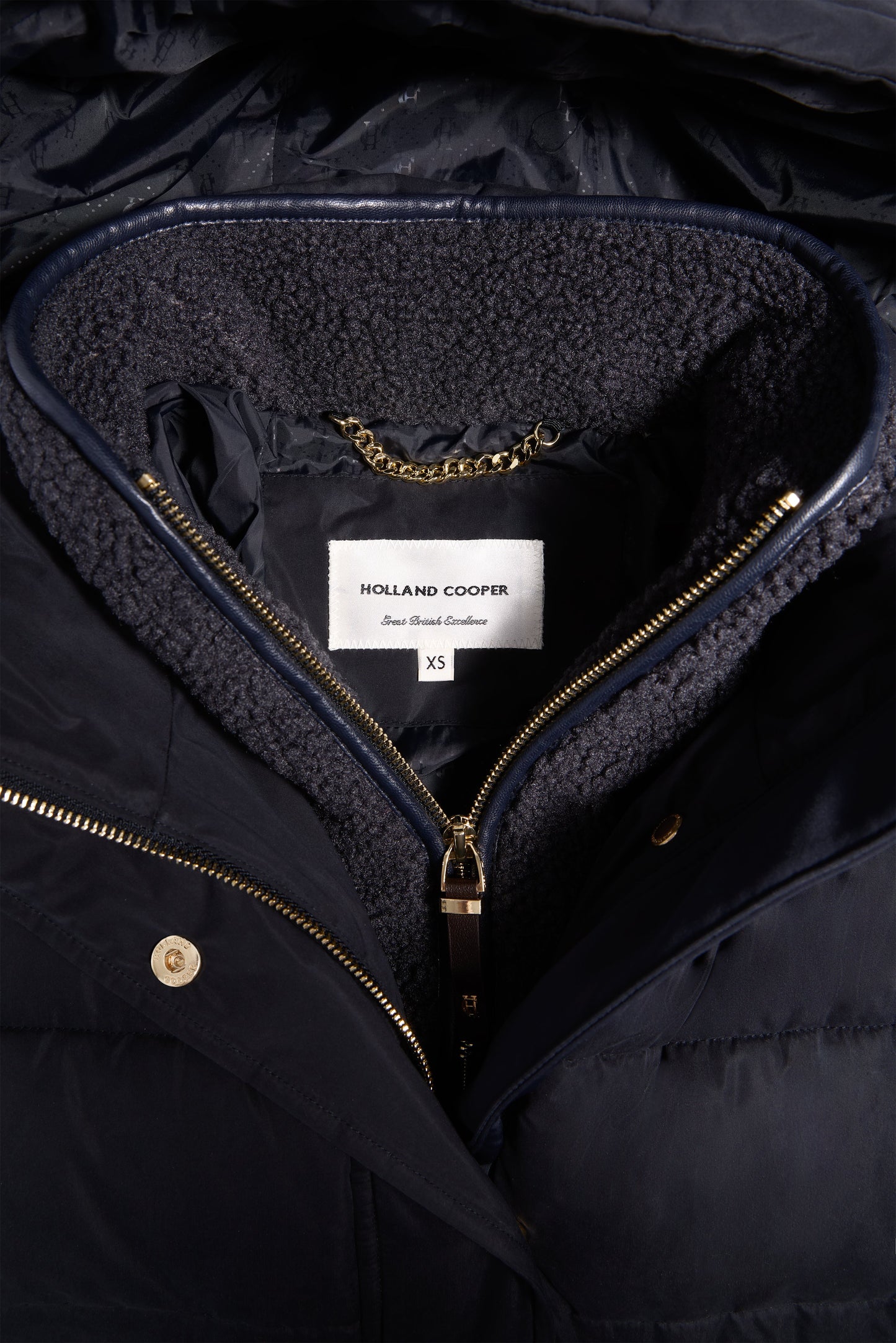 Arosa Luxe Longline Coat (Ink Navy)