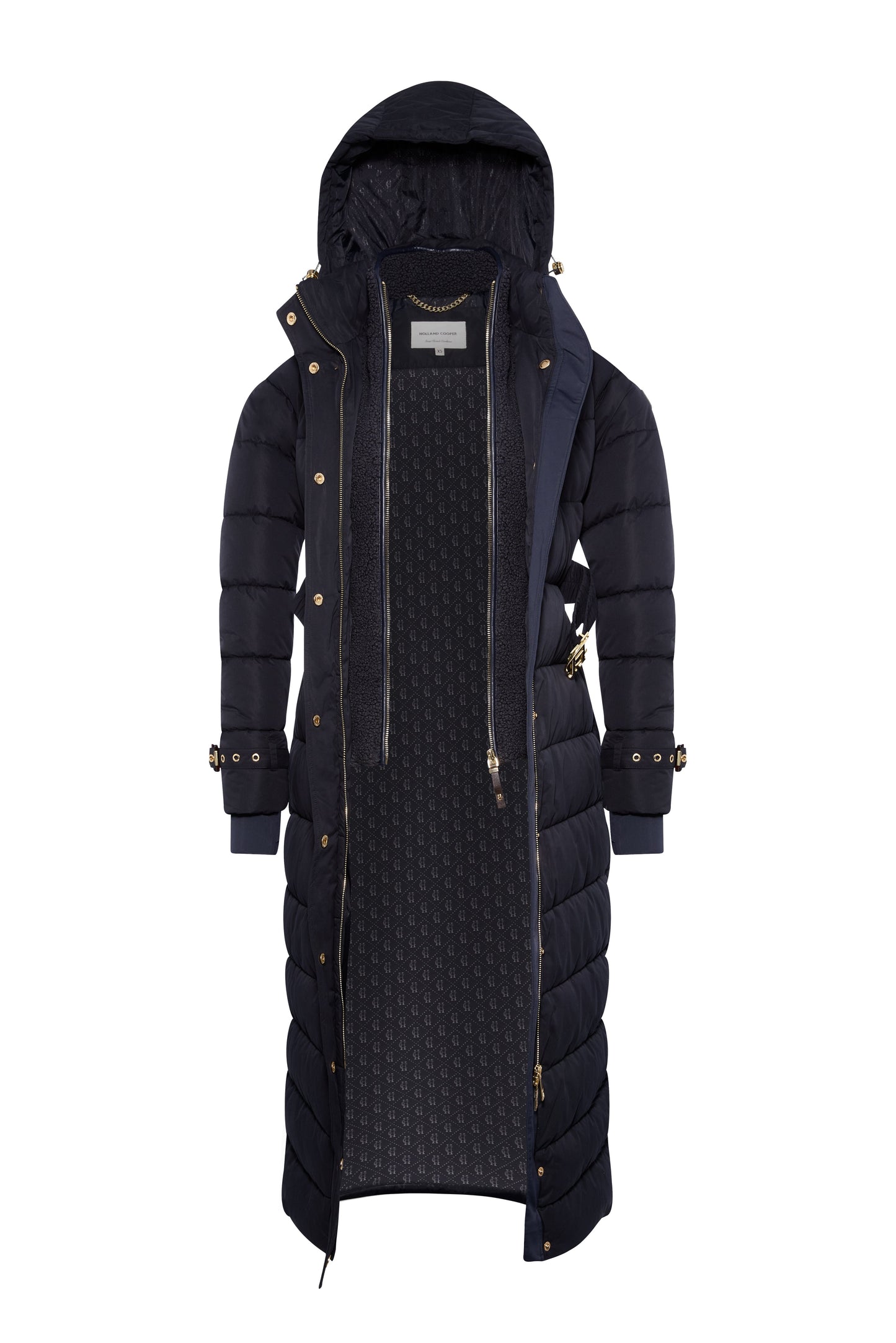 Arosa Luxe Longline Coat (Ink Navy)