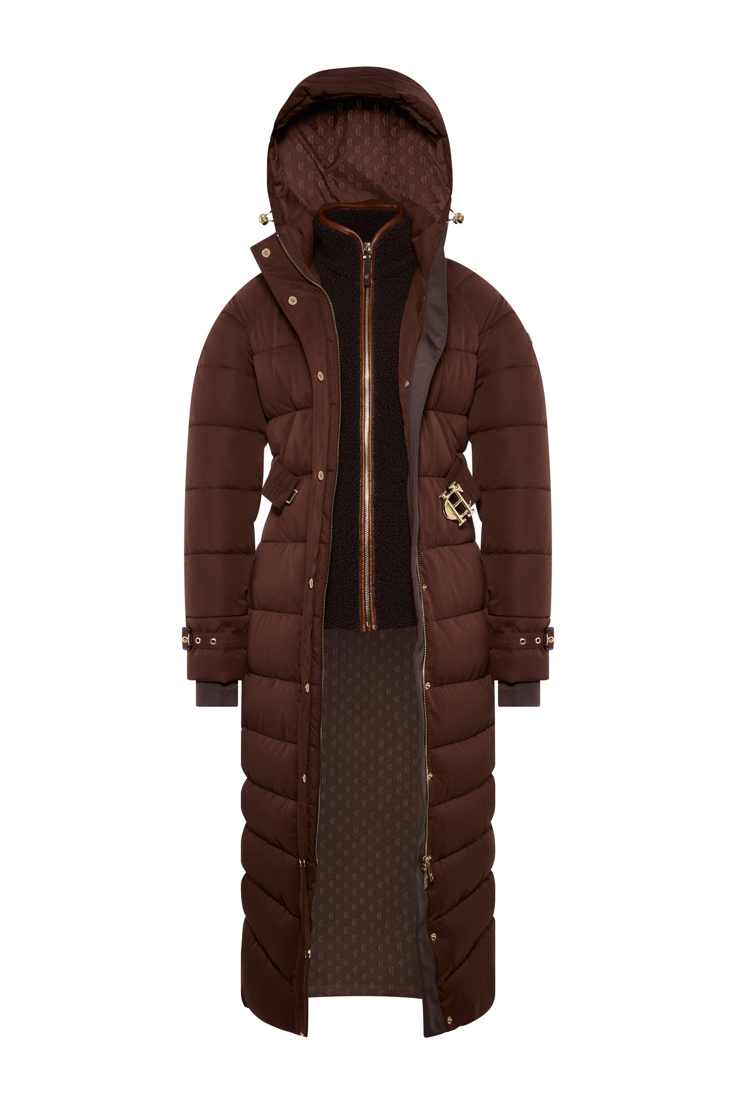 Arosa Luxe Longline Coat (Walnut)