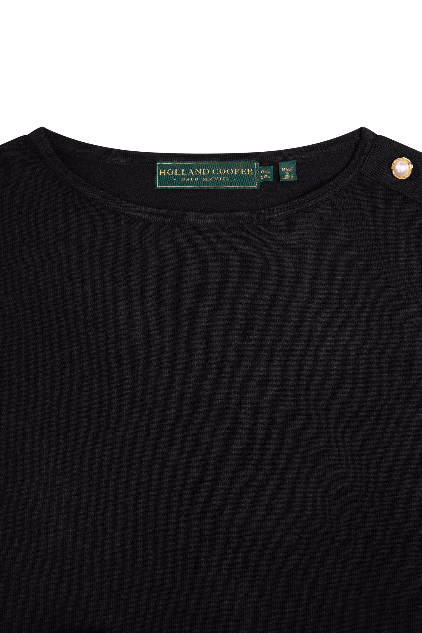 Boat Neck Cape (Black)