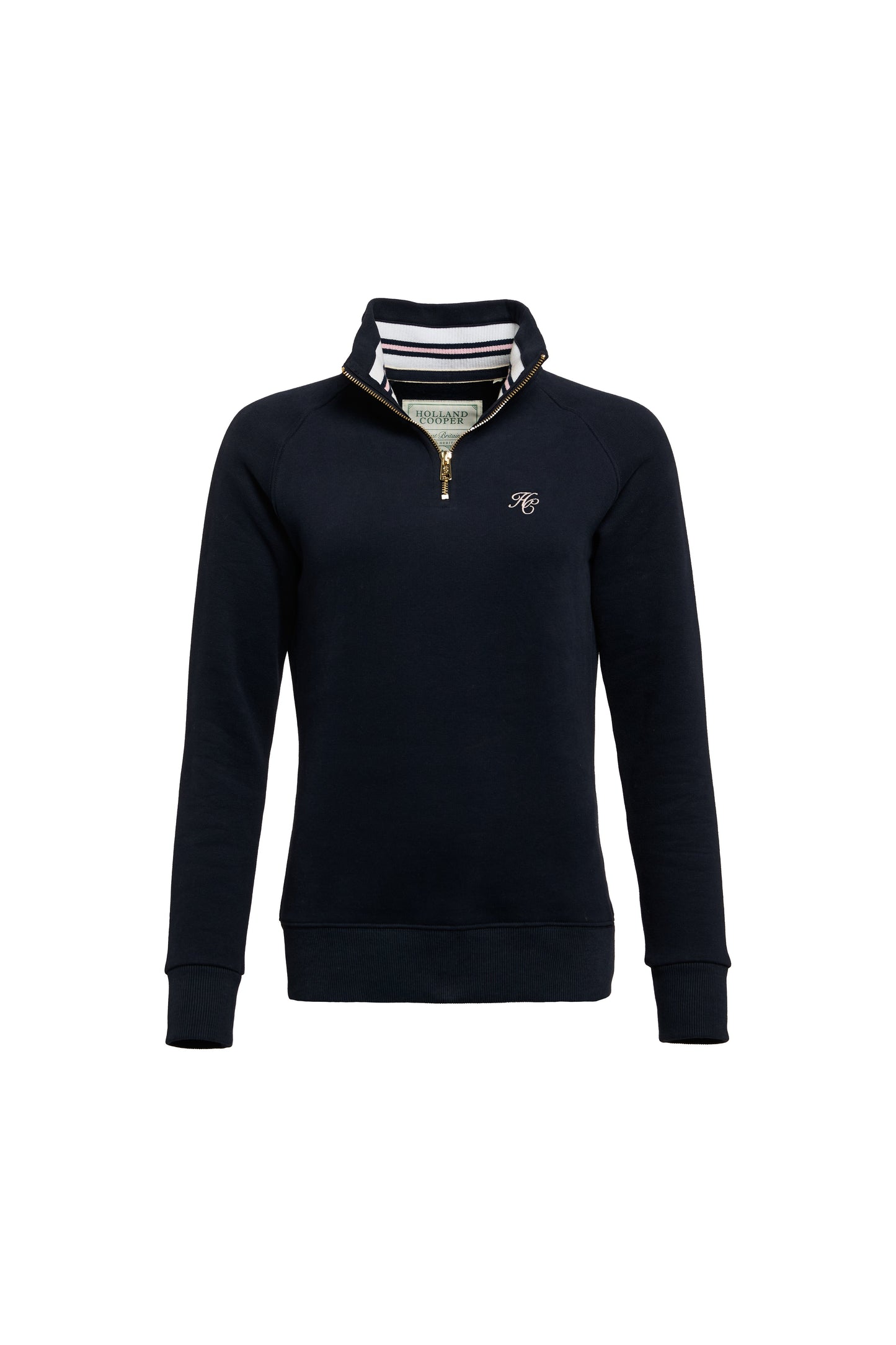 Burford Quarter Zip Neck Sweat (Ink Navy)