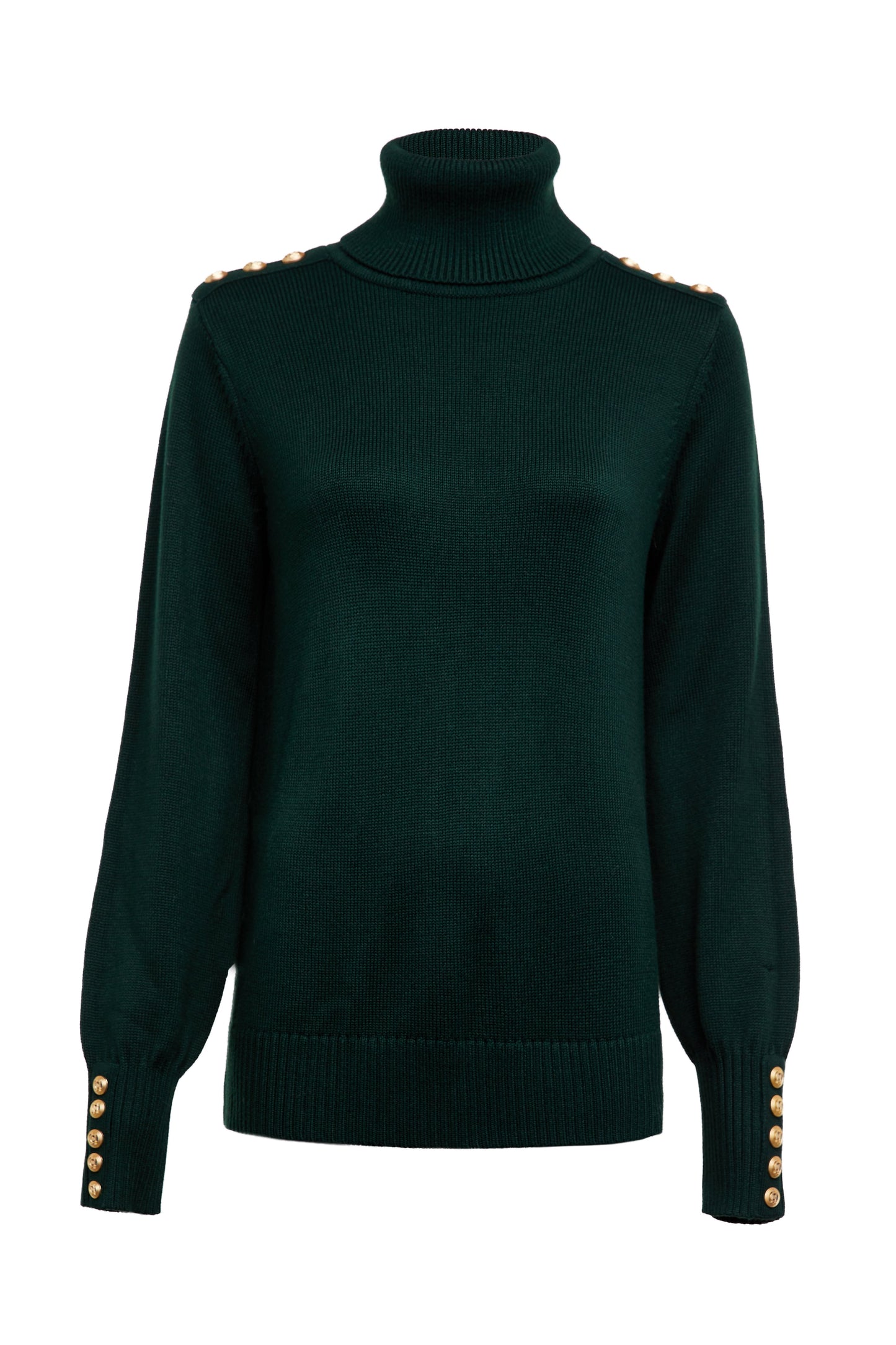 Chamonix Roll Neck Knit (Emerald)