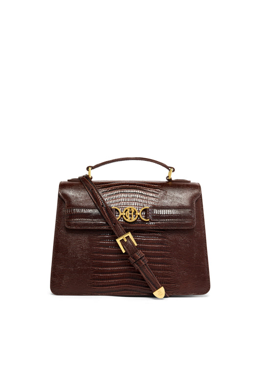 Cambridge Bag (Chestnut Lizard)