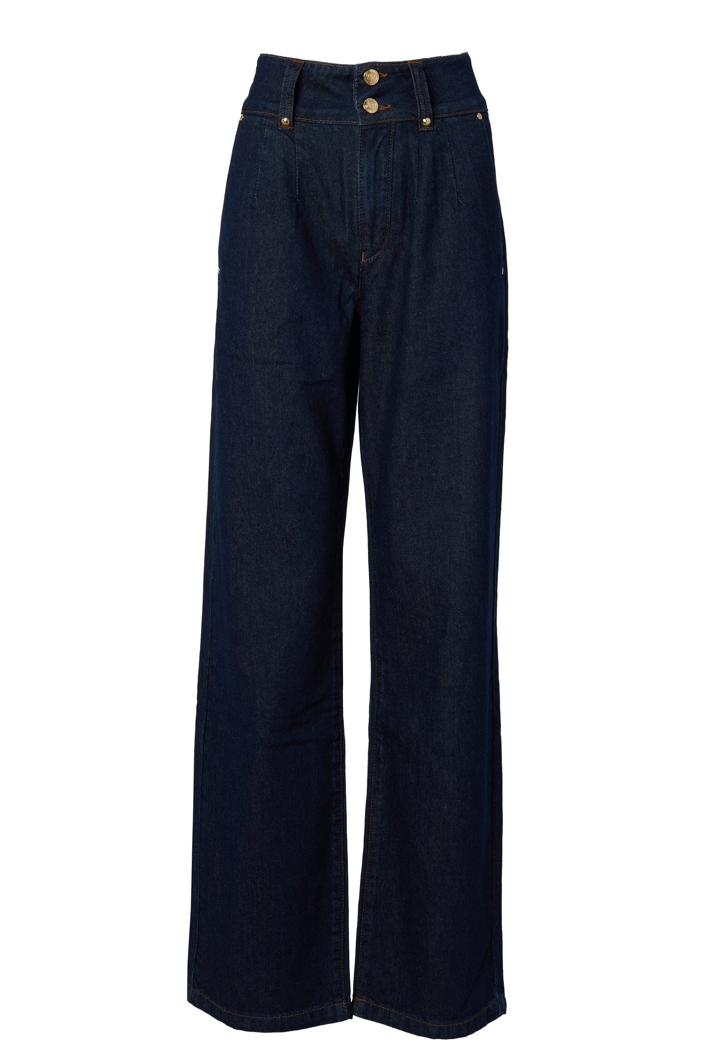 Tailored Wide Leg Jean (Deep Indigo)