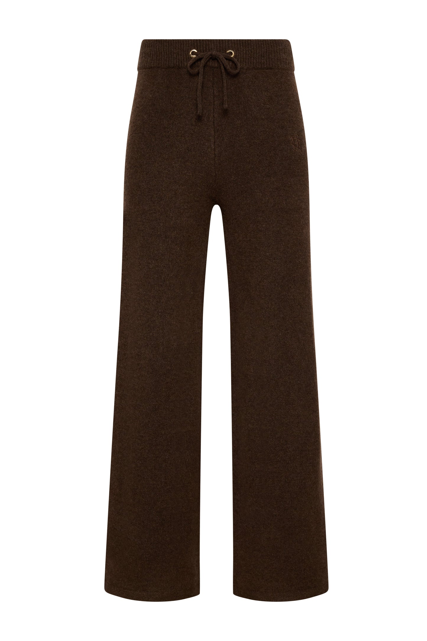 Nina Knitted Wide Leg Pant (Chocolate)