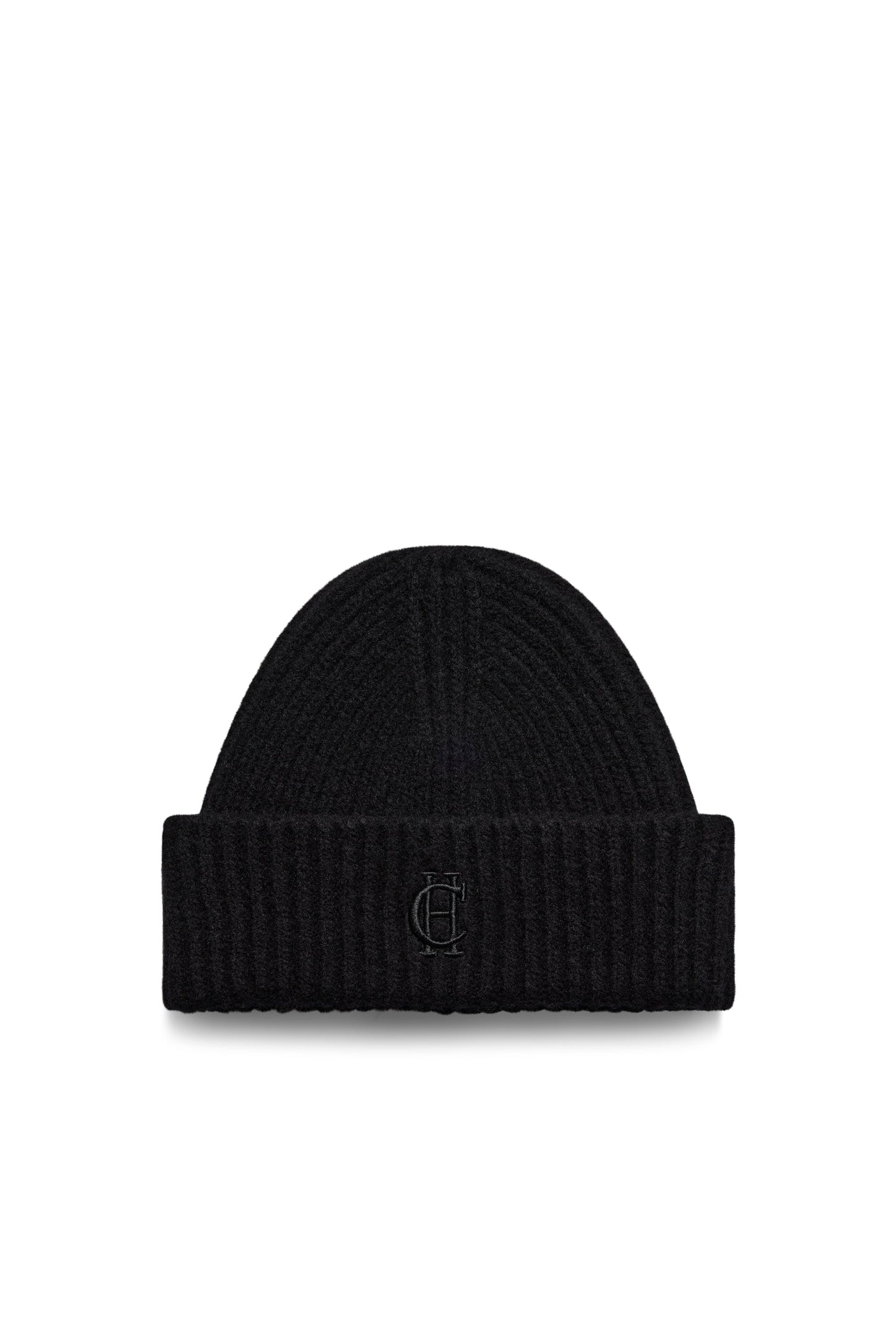 Classic Embroidered Beanie (Black)