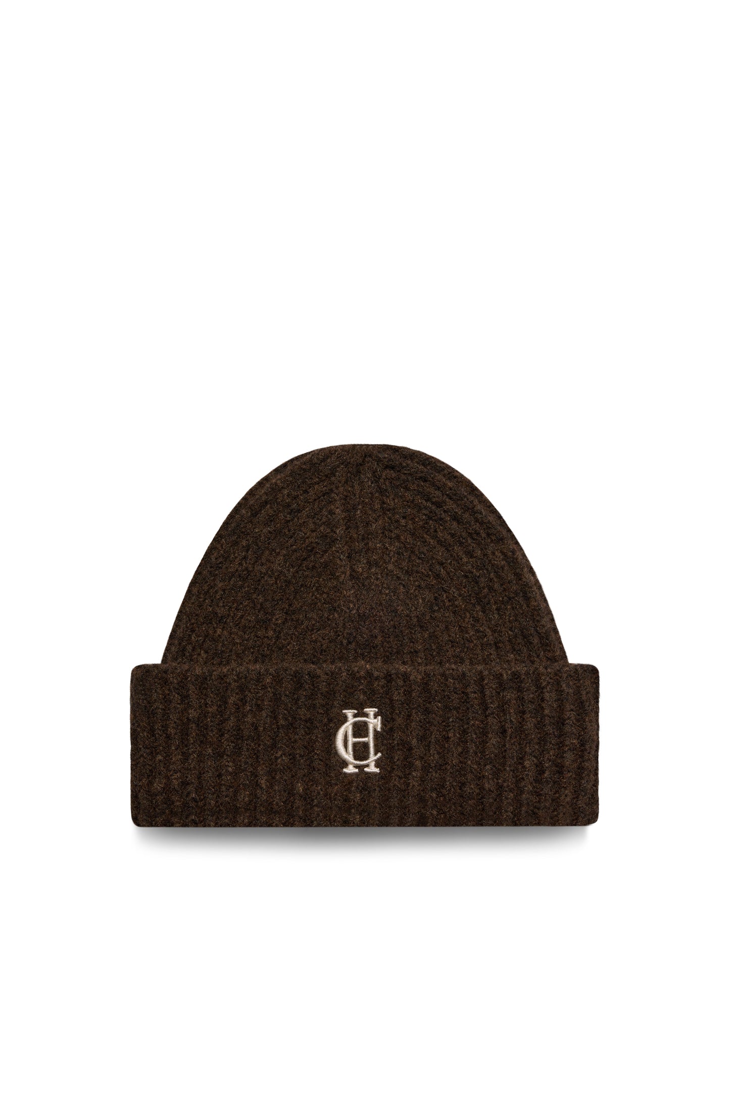 Classic Embroidered Beanie (Chocolate)