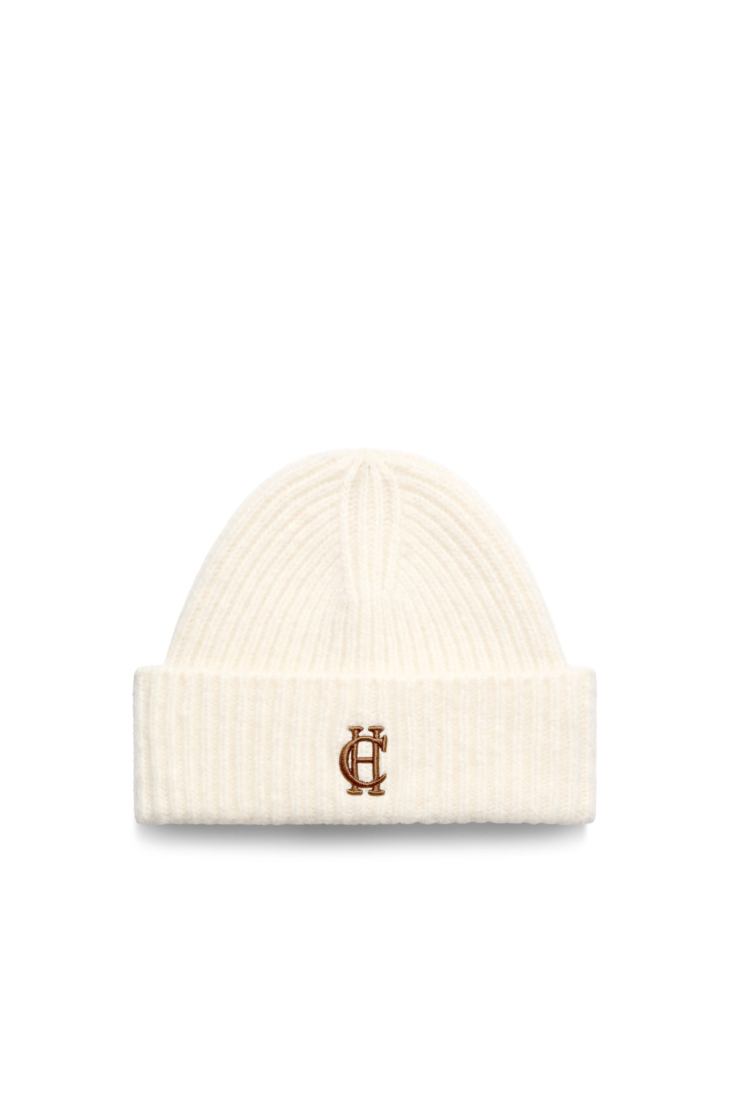 Classic Embroidered Beanie (Cream)