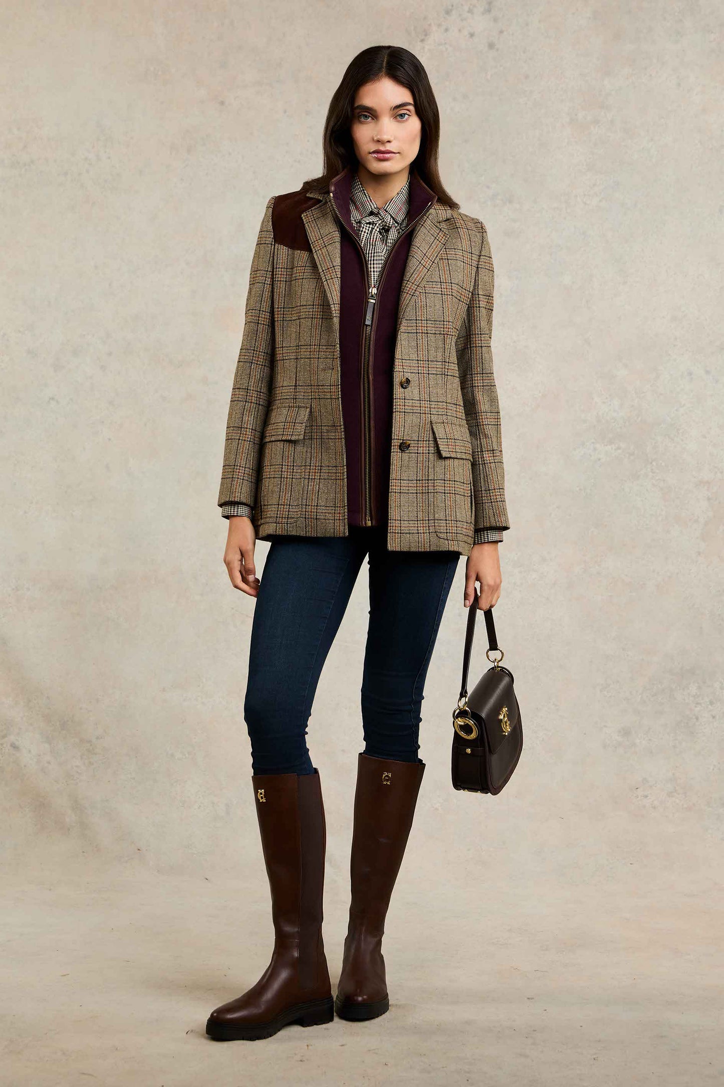 Country Fleece Gilet (Mulberry)