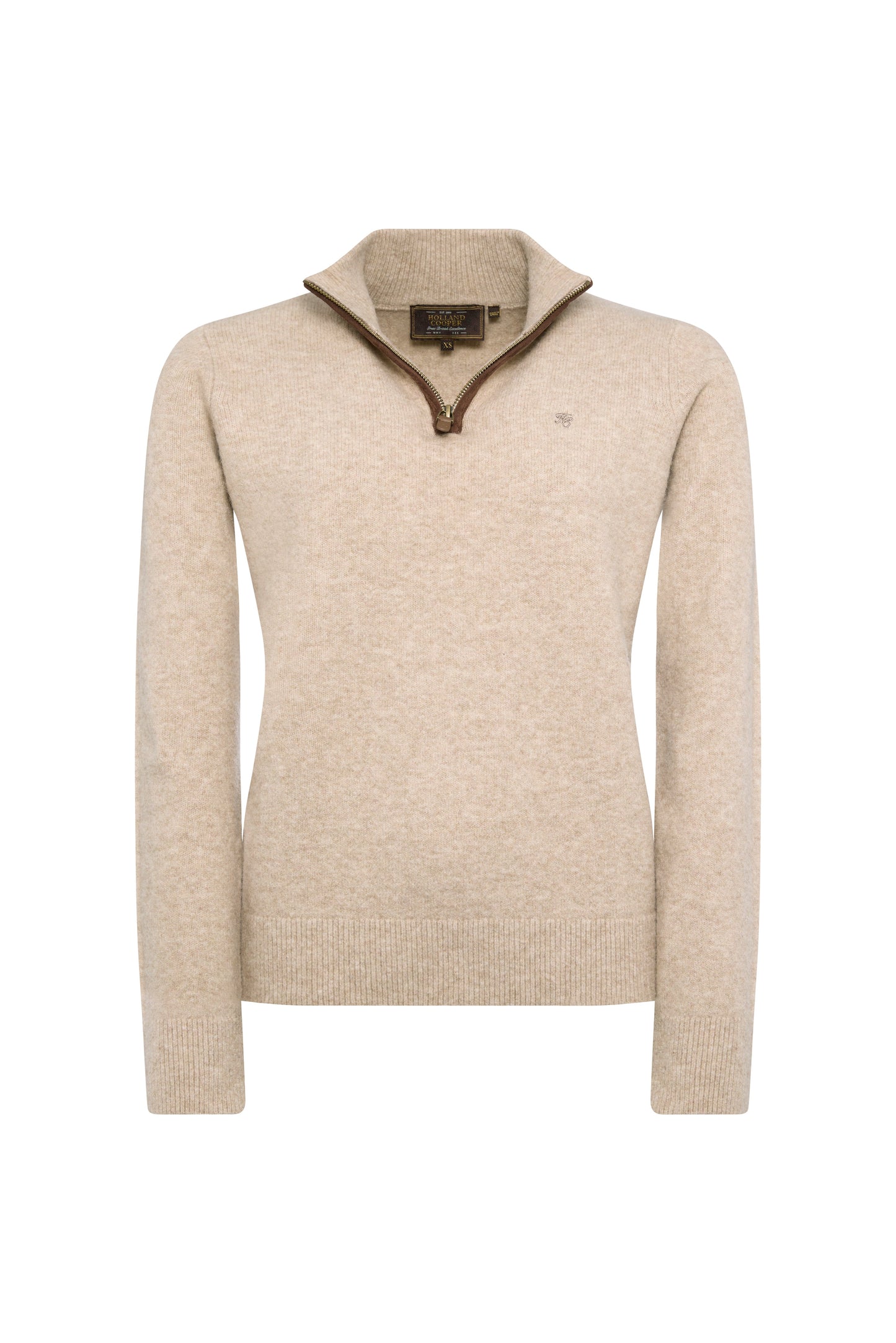 Country Quarter Zip Knit (Oatmeal)