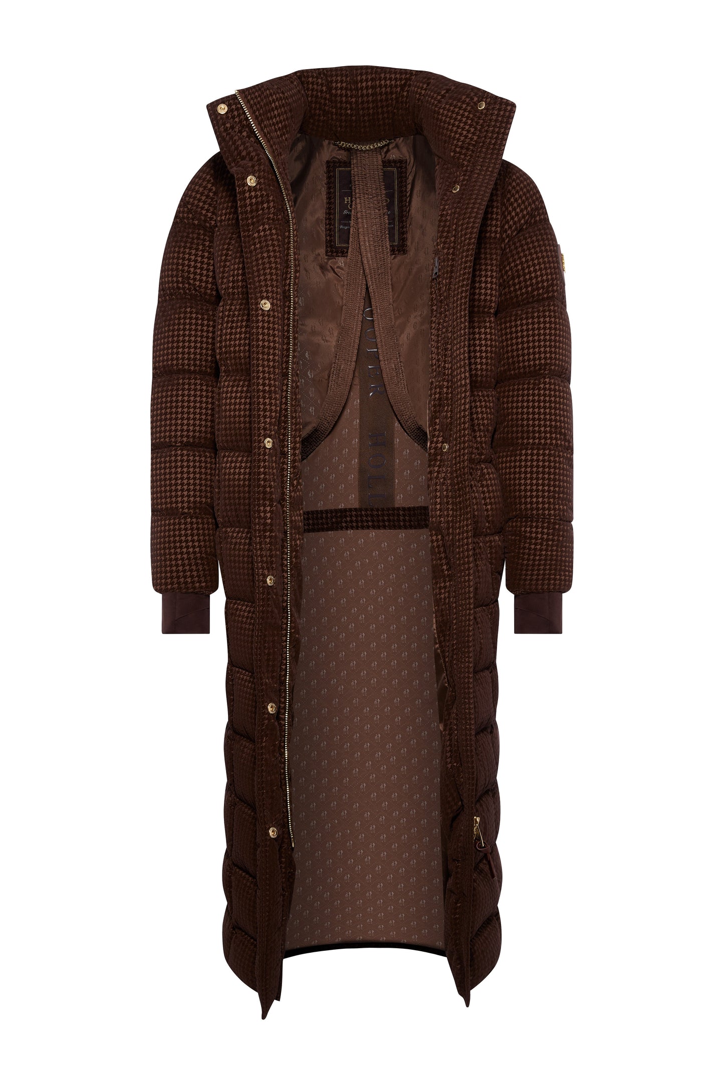 Crawford Longline Coat (Cocoa Mini Flock)