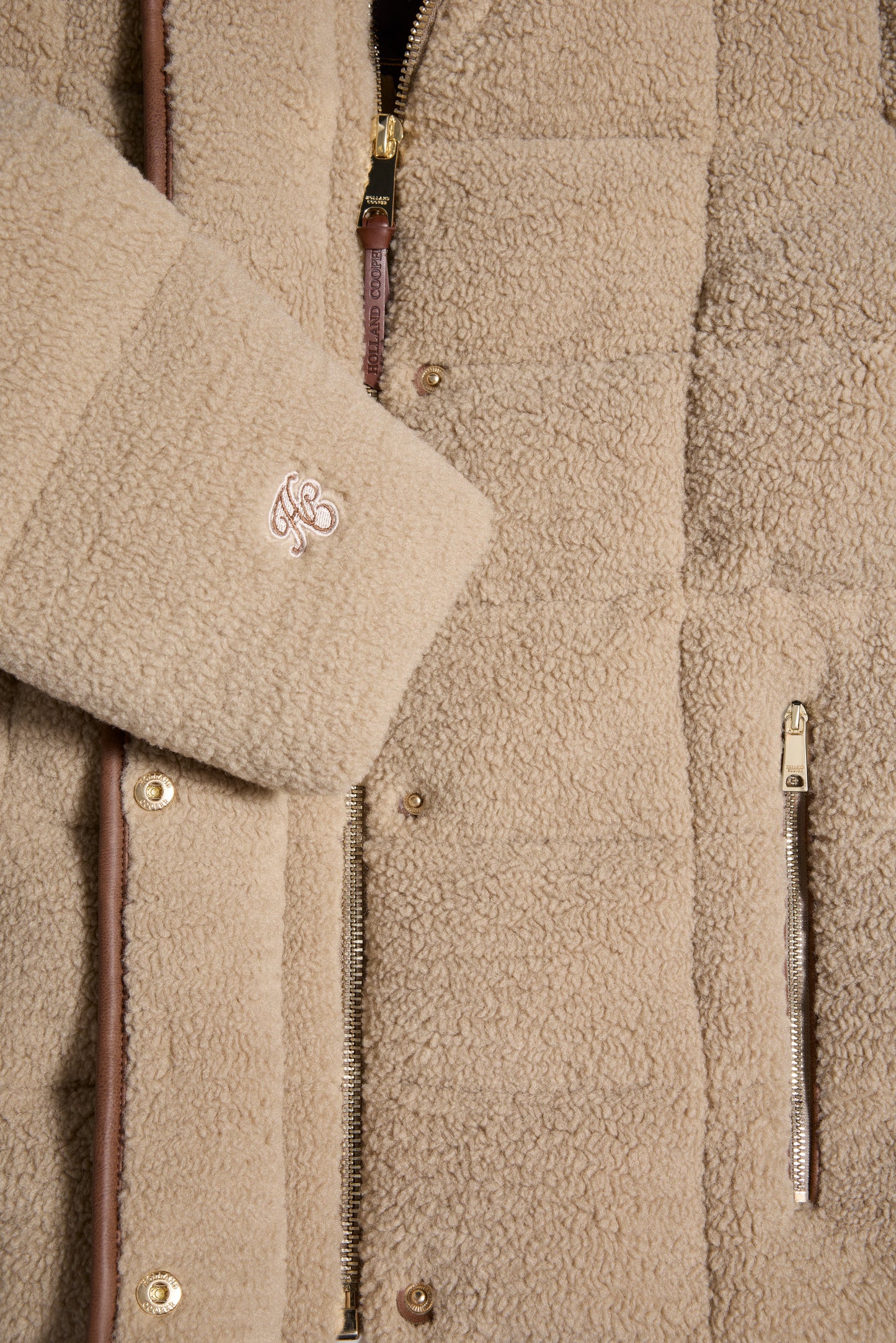 Crawford Padded Jacket (Natural Borg)