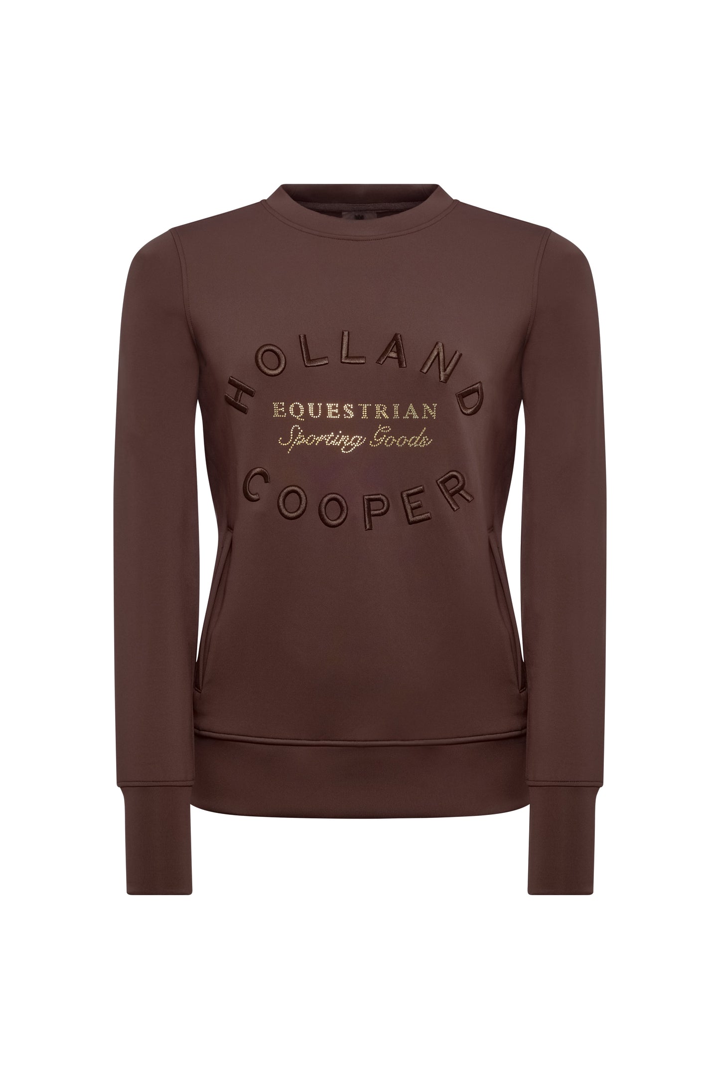 Crystal Crew Neck Sweat (Walnut)