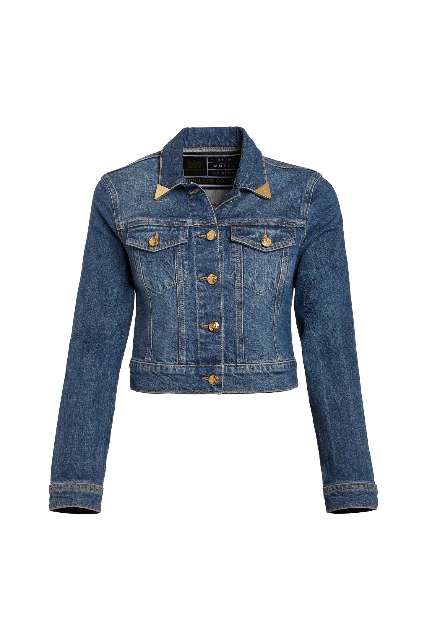 Denim Bomber Jacket (Vintage Indigo)