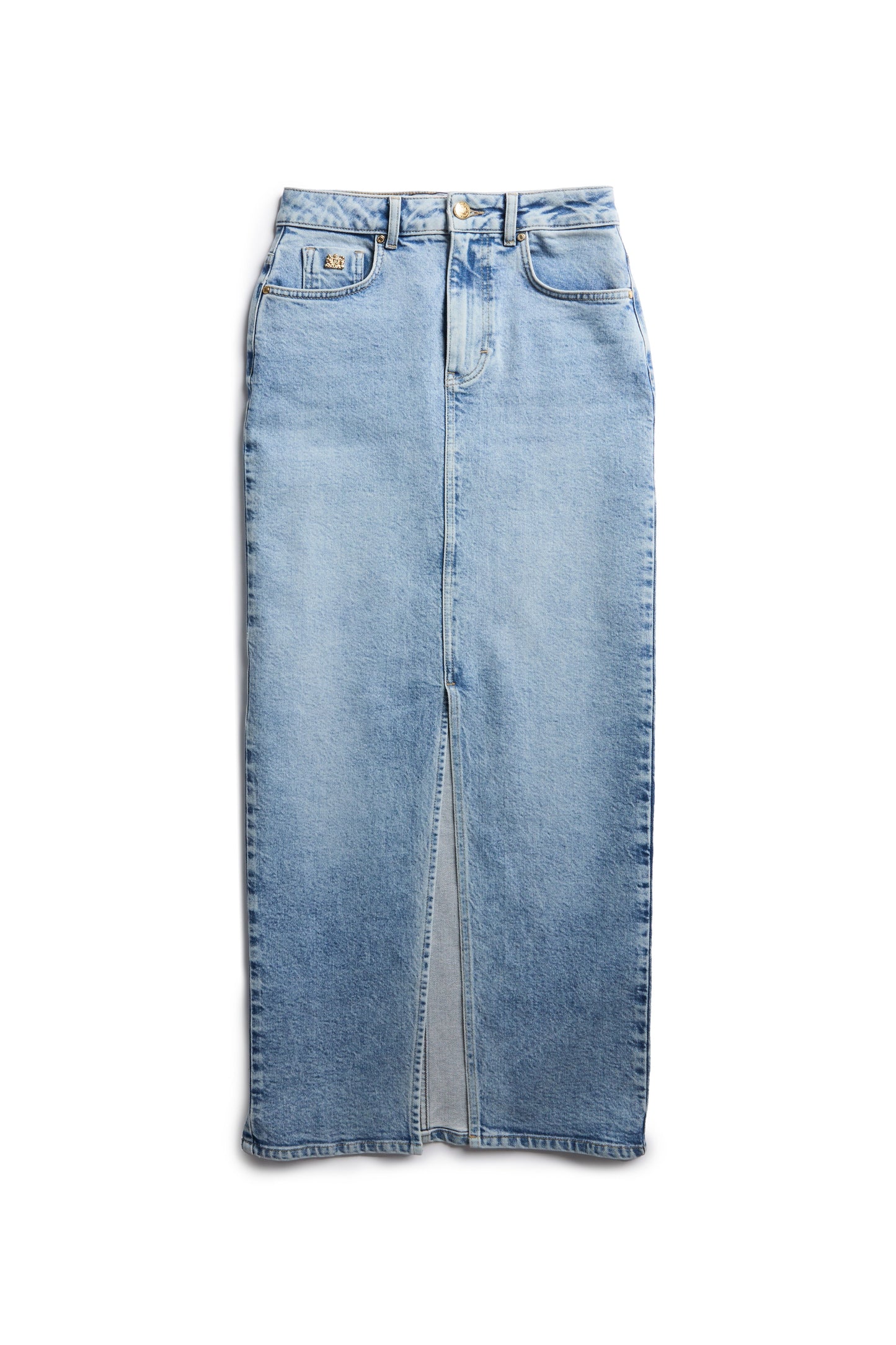 Denim Maxi Skirt (Vintage Indigo)