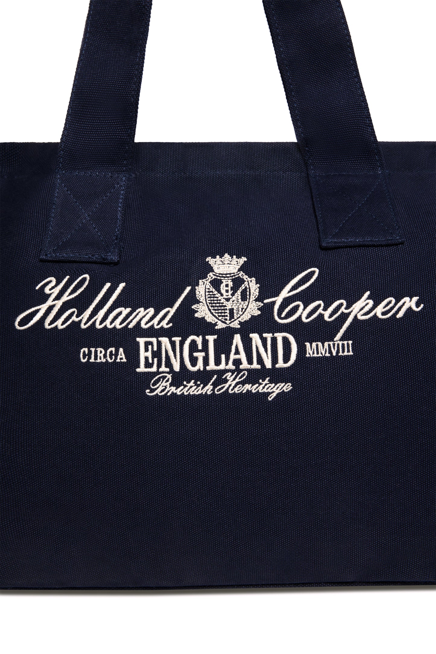 Essential Tote Bag (Navy Ecru)