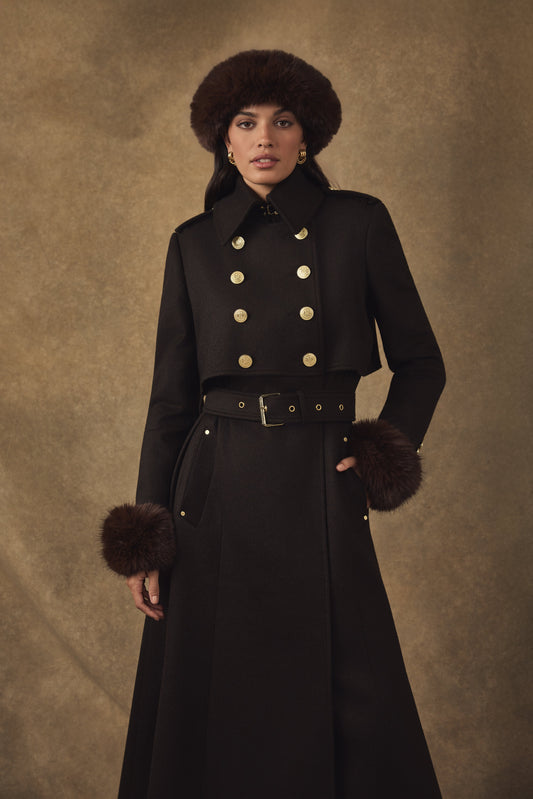 Faux Fur Headband (Chocolate)