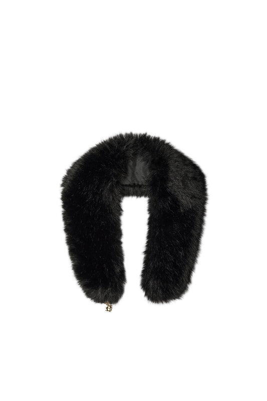 Faux Fur Shawl (Black)