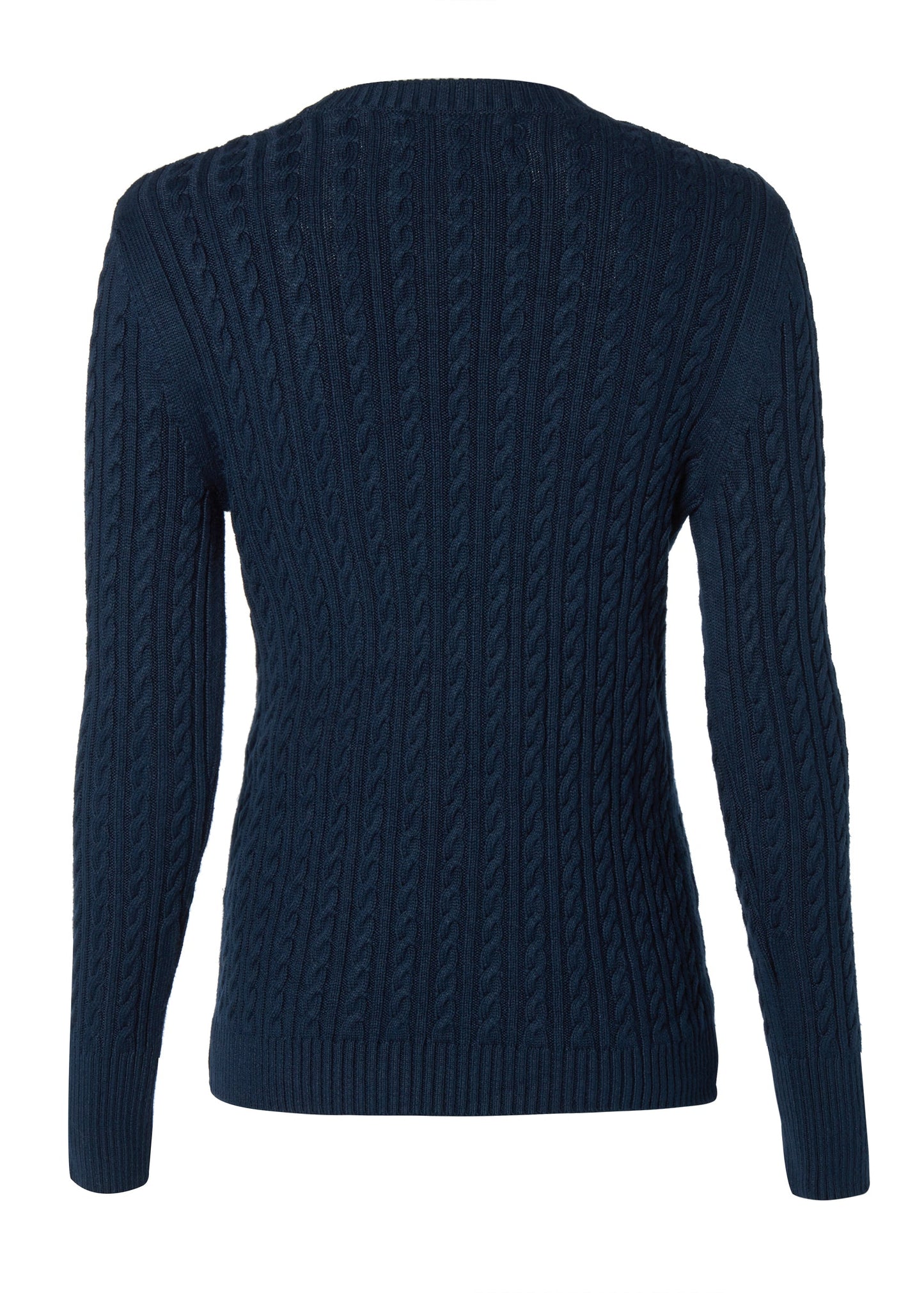 Seattle Cable Crew Knit (Ink Navy)