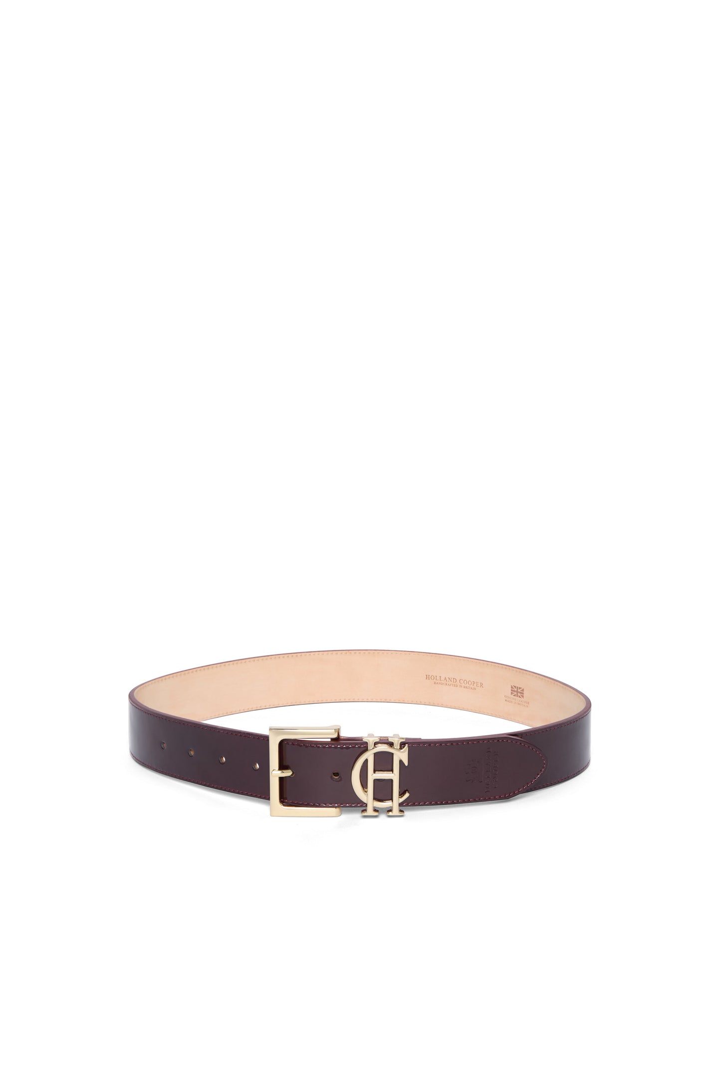 HC Classic Logo Belt (Oxblood Patent)