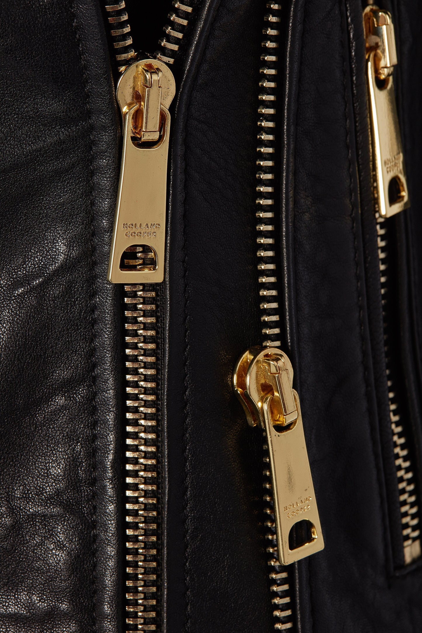 Leather Biker Jacket (Black)