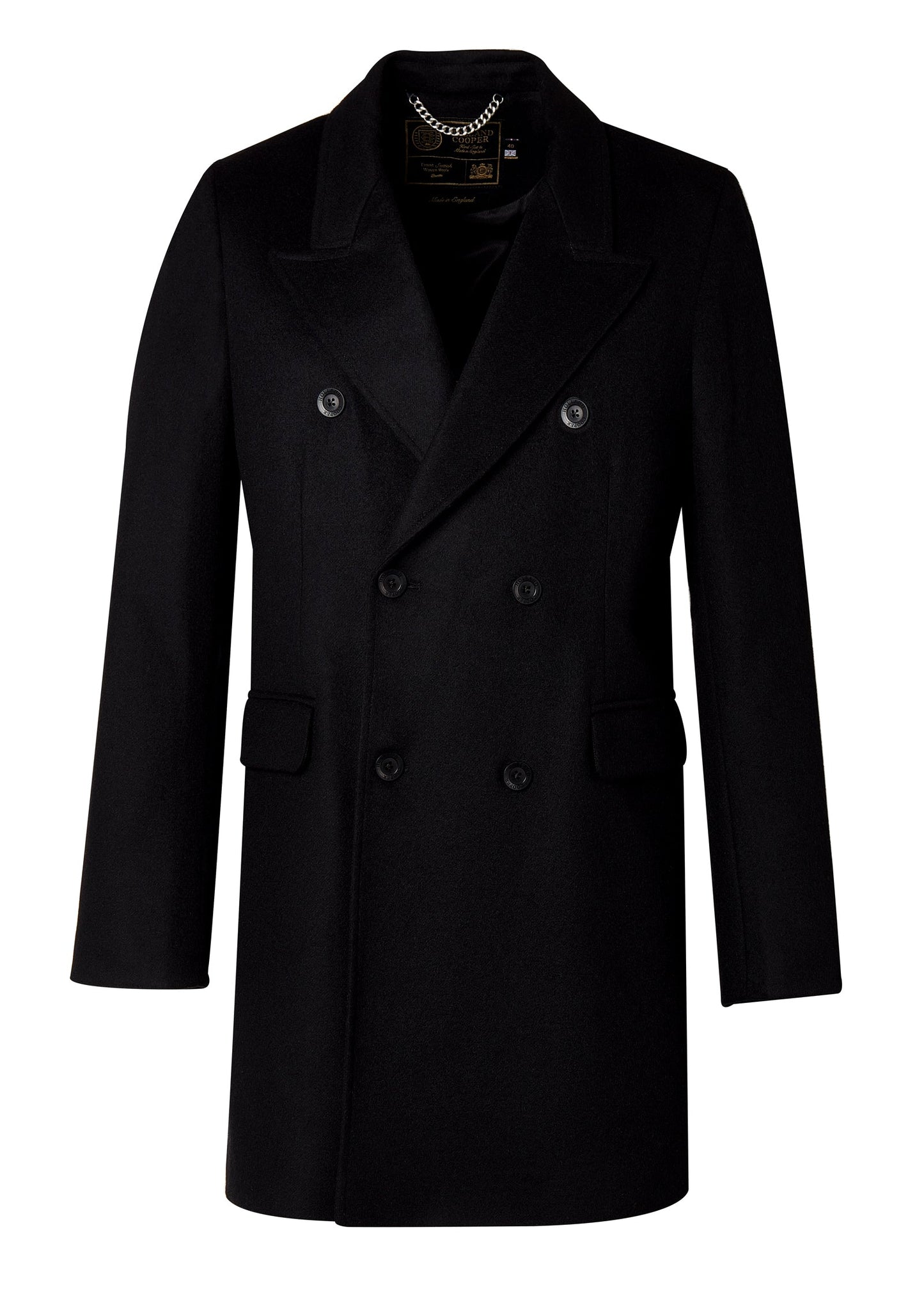 The Double Breasted Coat (Soft Black)