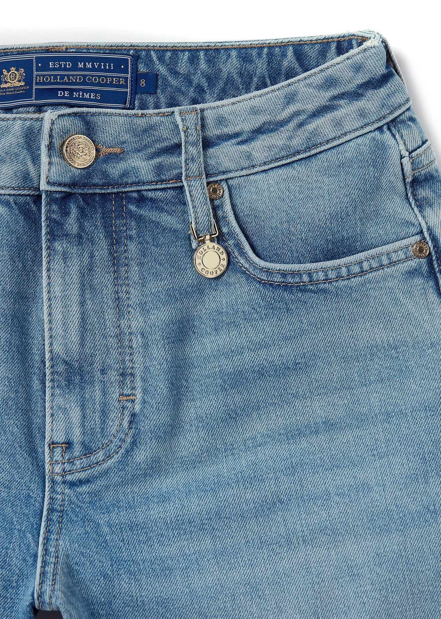 High Rise Denim Short (Vintage Indigo)