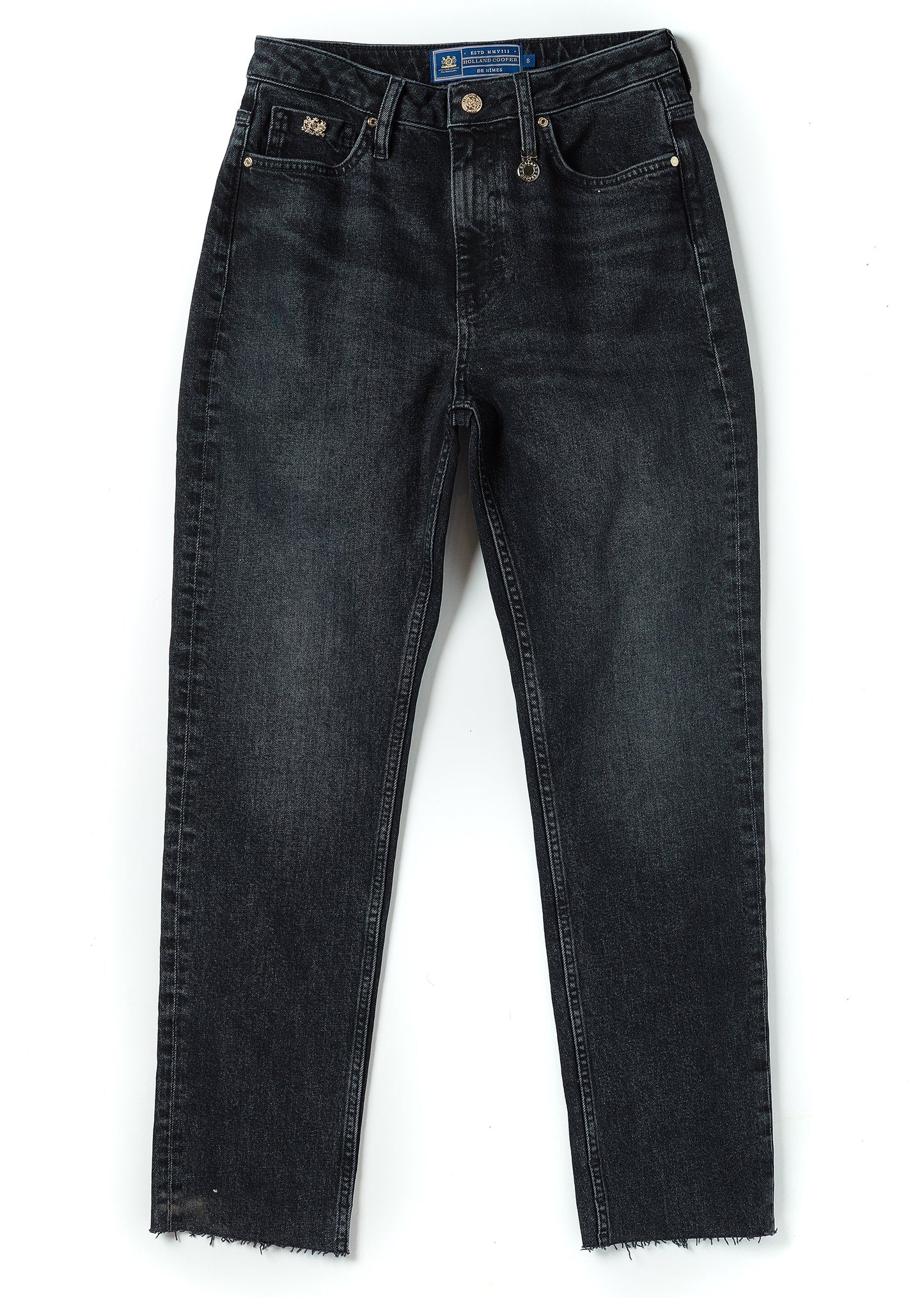 High Rise Slim Jean (Washed Black)