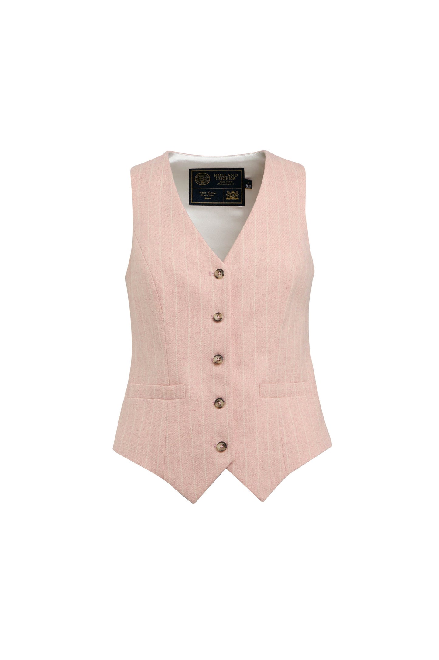 Hampton Waistcoat (Pink Chalk Pinstripe)