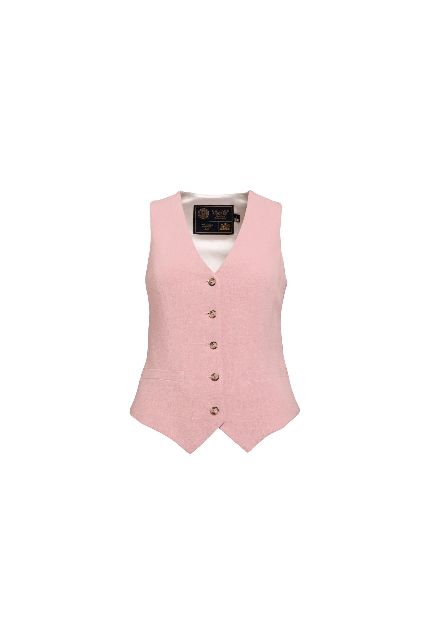 Hampton Waistcoat (Pink Linen)