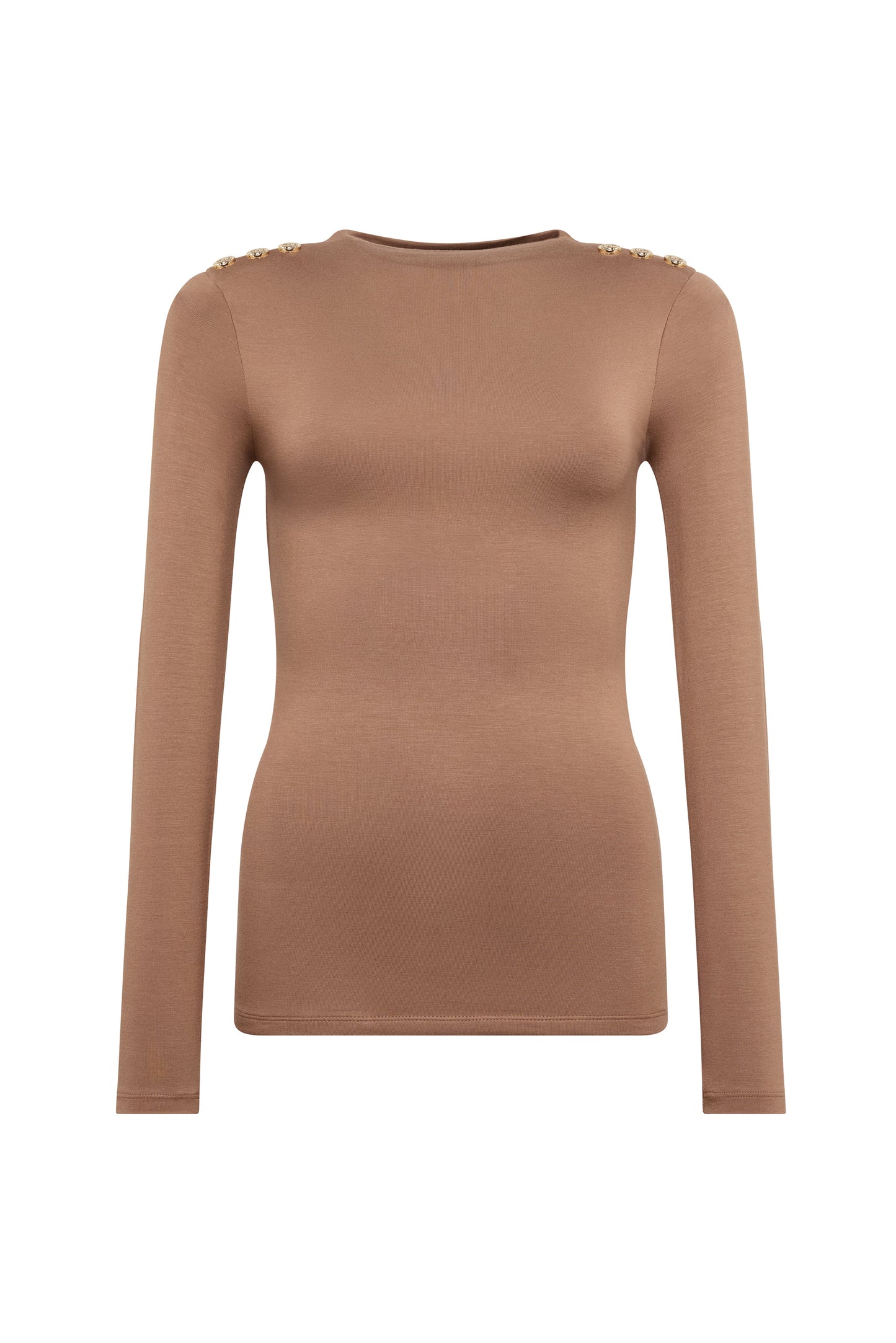 Harper Long Sleeve Top (Toffee)