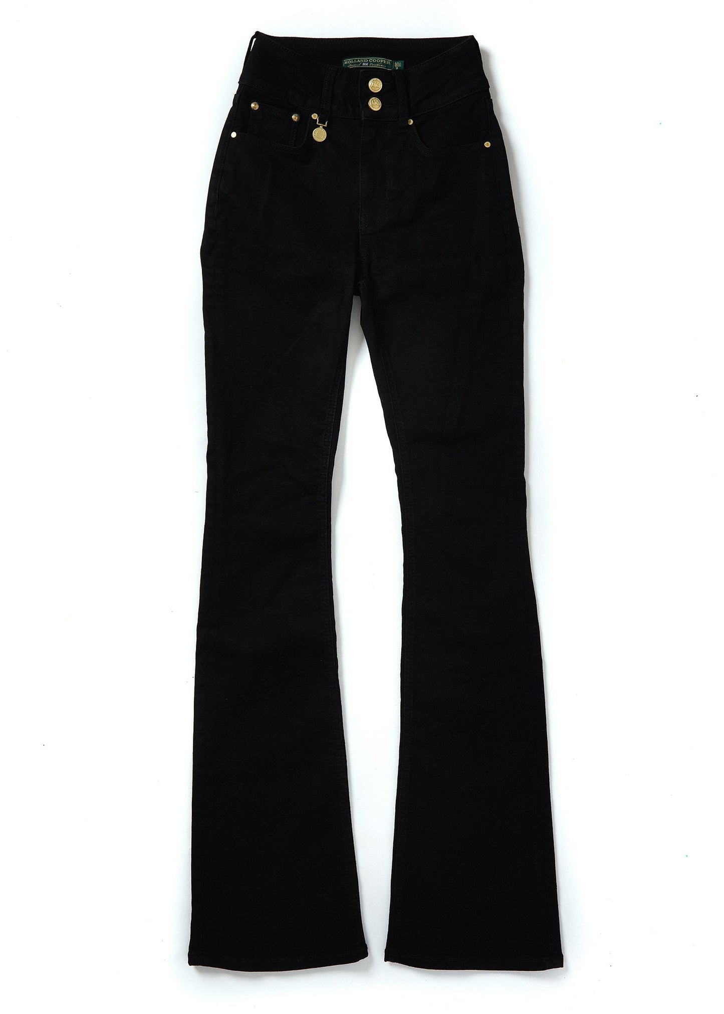 High Rise Flared Jean (Stay Black)