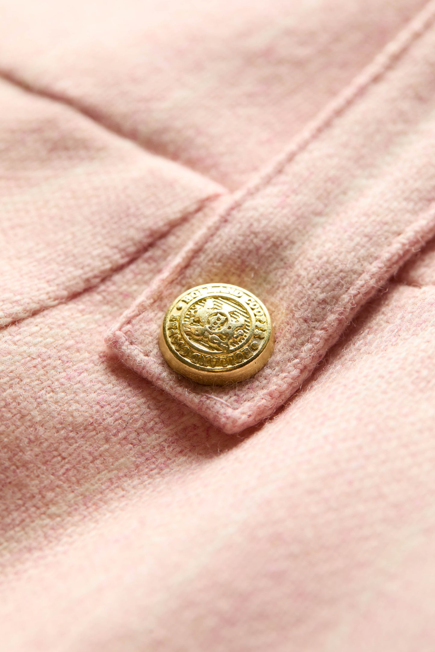 High Waisted Straight Trouser (Pink Chalk Pinstripe)