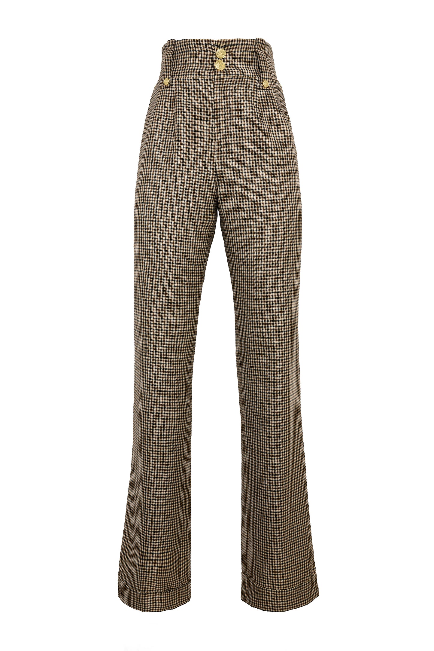 High Waisted Wide Leg Trouser (Westminster Tweed)