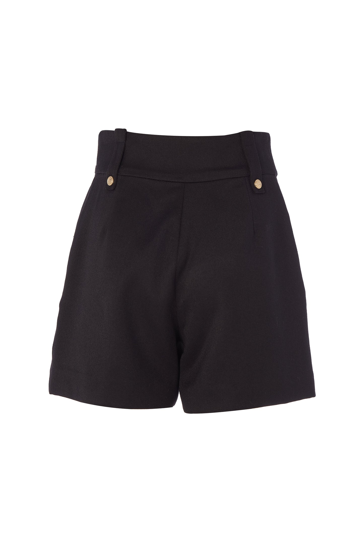 Luxe Tailored Short (Black Barathea)