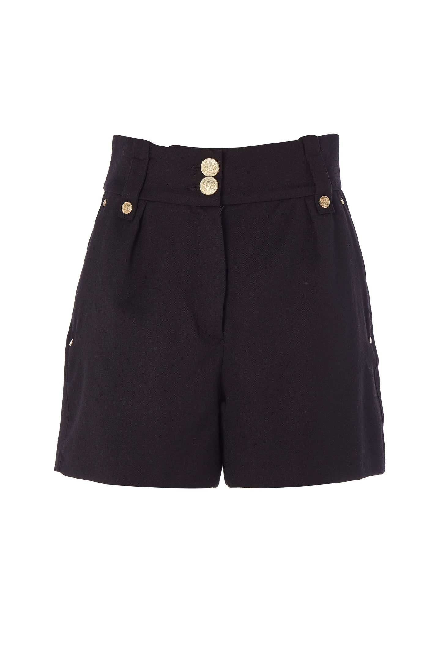 Luxe Tailored Short (Black Barathea)
