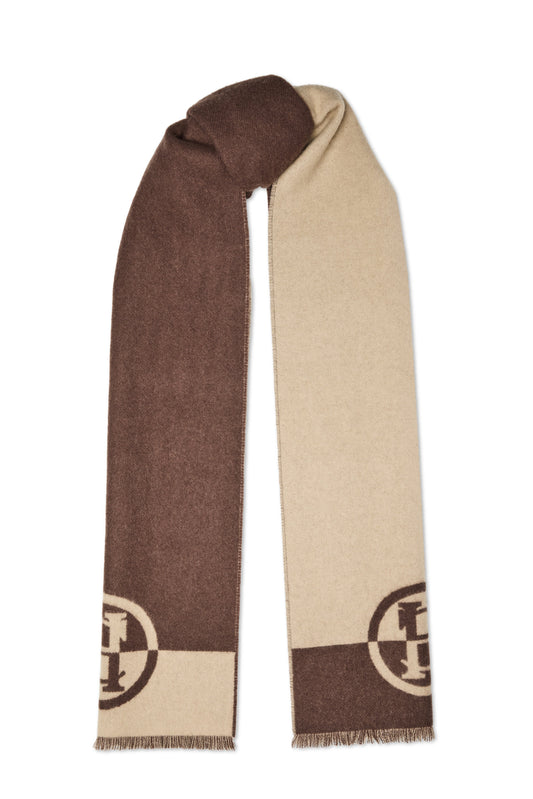 Jacquard Scarf (Chocolate Taupe)