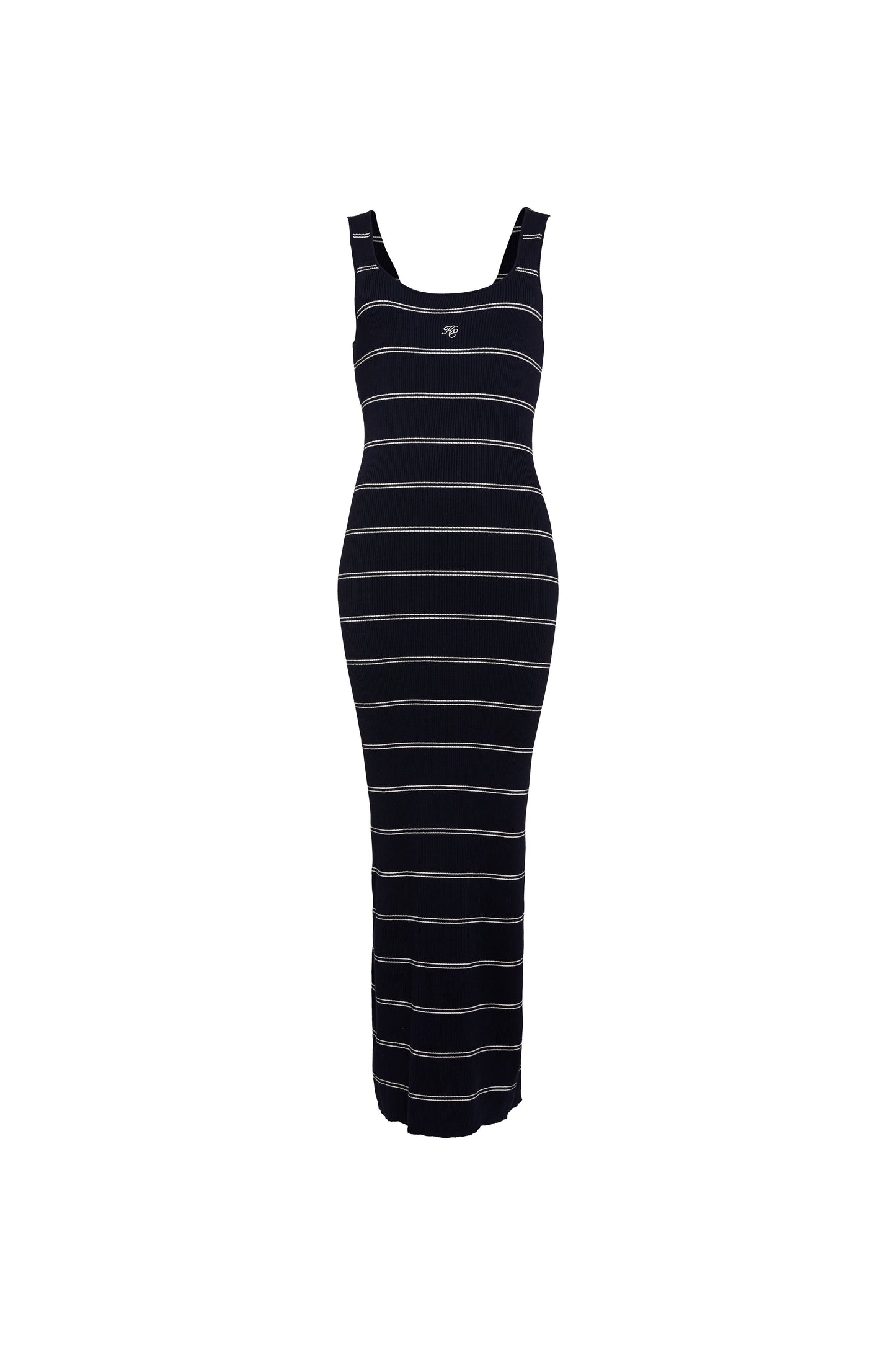 Juliet Maxi Dress (Ink Navy Stripe)