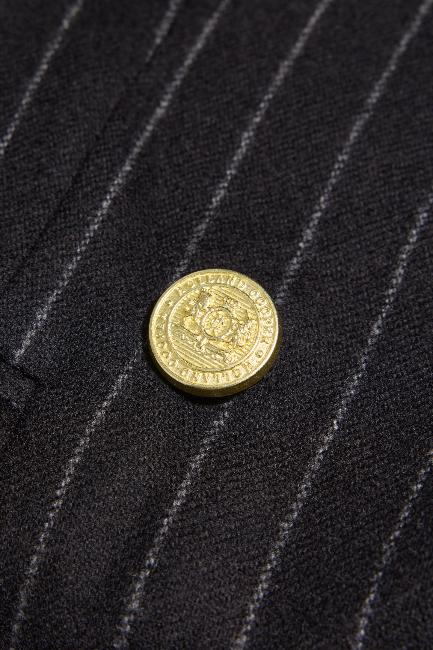 Kensington Double Breasted Blazer (Black Chalk Pinstripe)