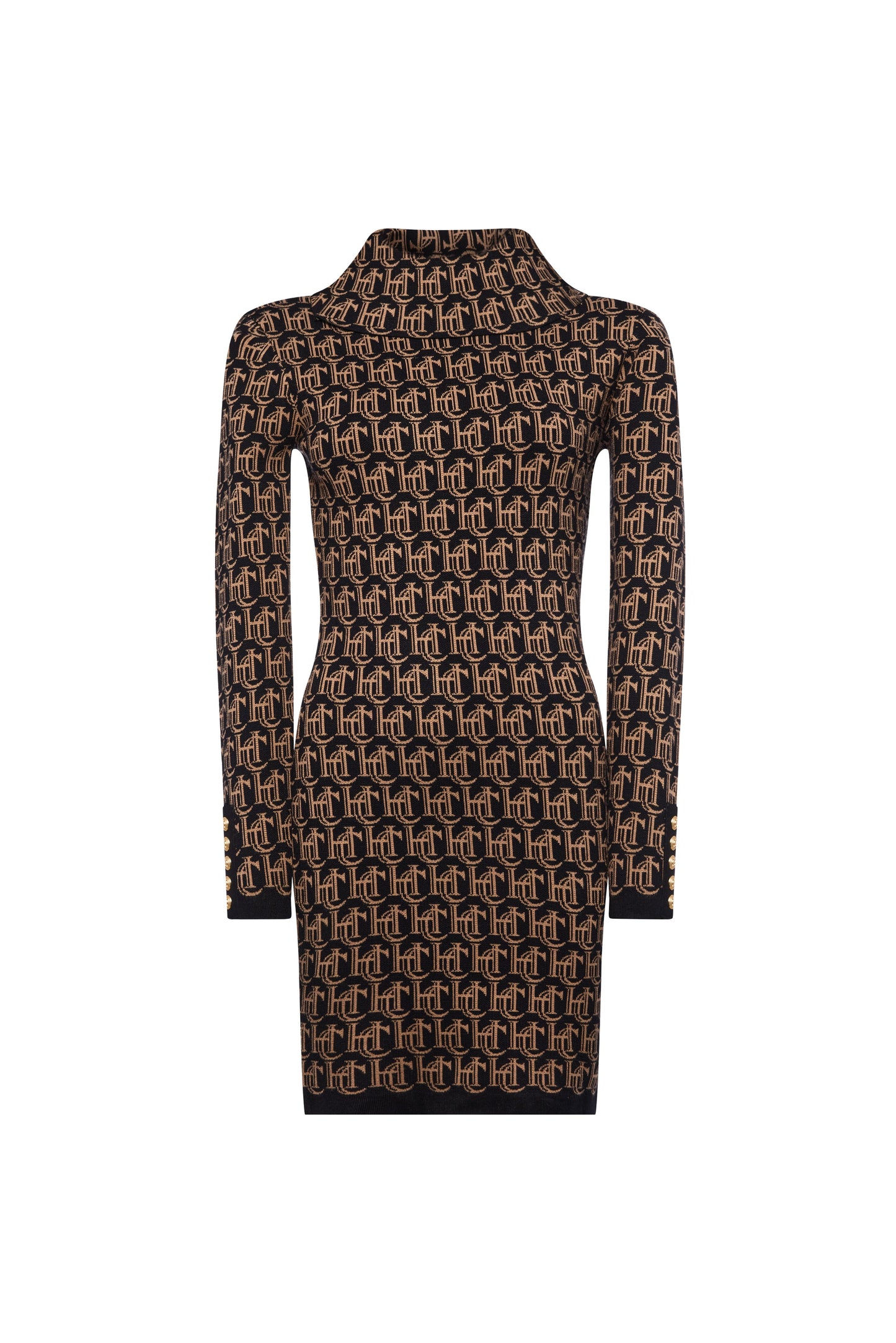 Kensington Micro Jacquard Dress (Black)