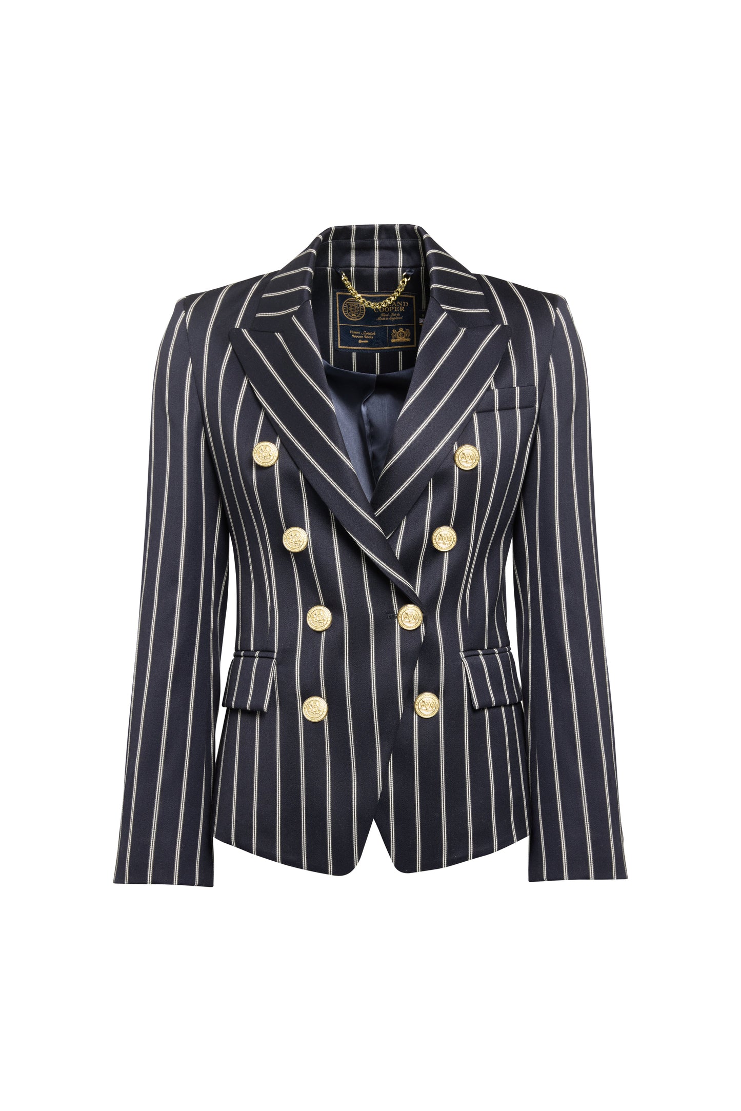 Knightsbridge Blazer (Ink Navy Wide Stripe)