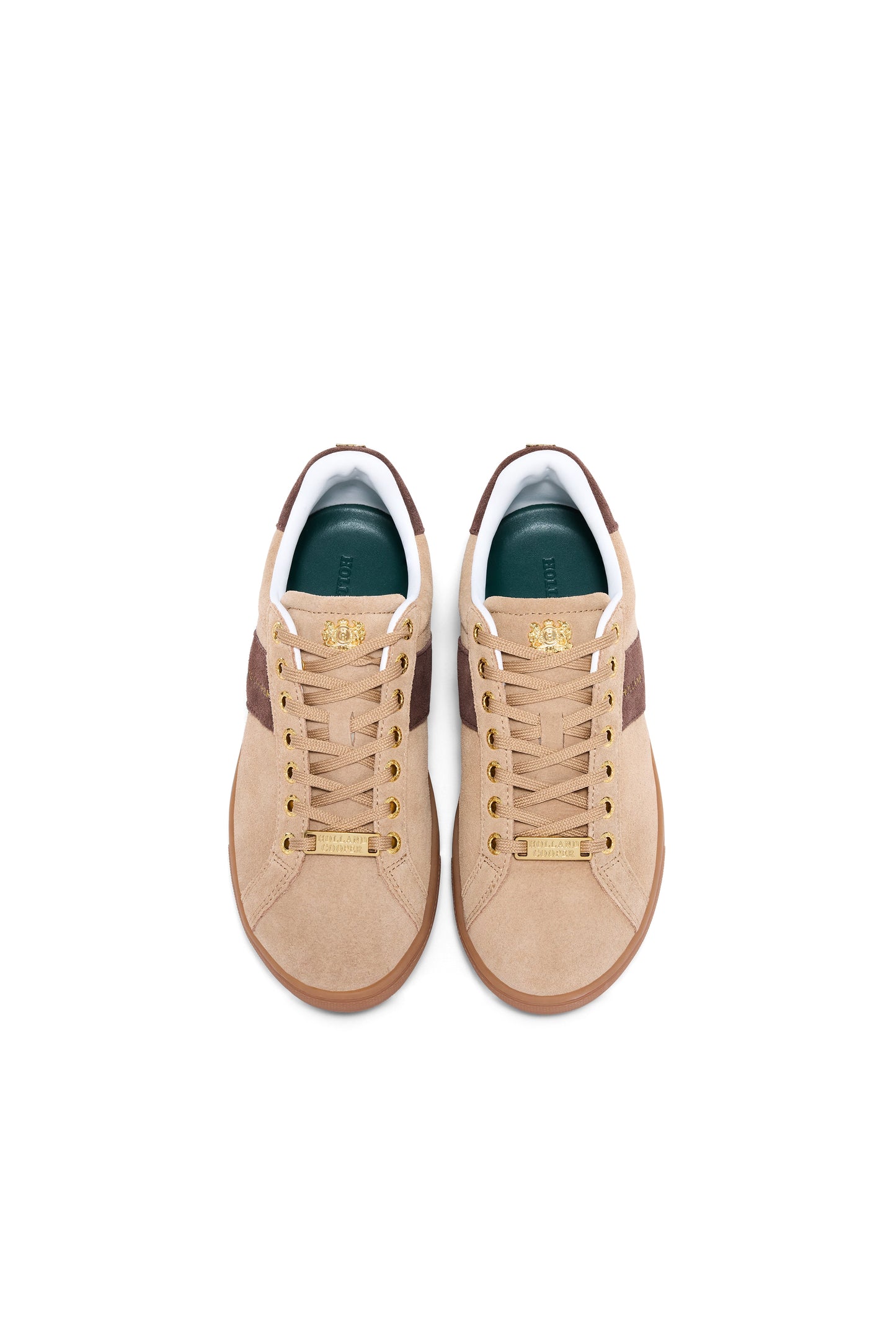 Knightsbridge Court Trainer (Taupe Dark Chocolate)