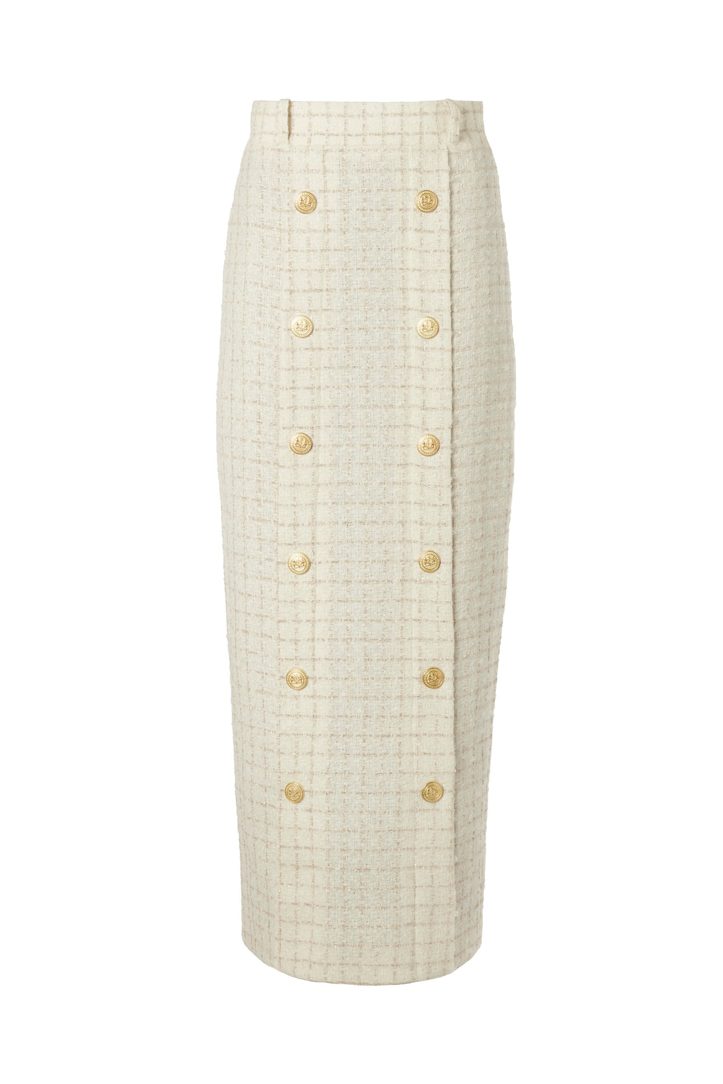 Knightsbridge Maxi Skirt (Ivory Sparkle Tweed)