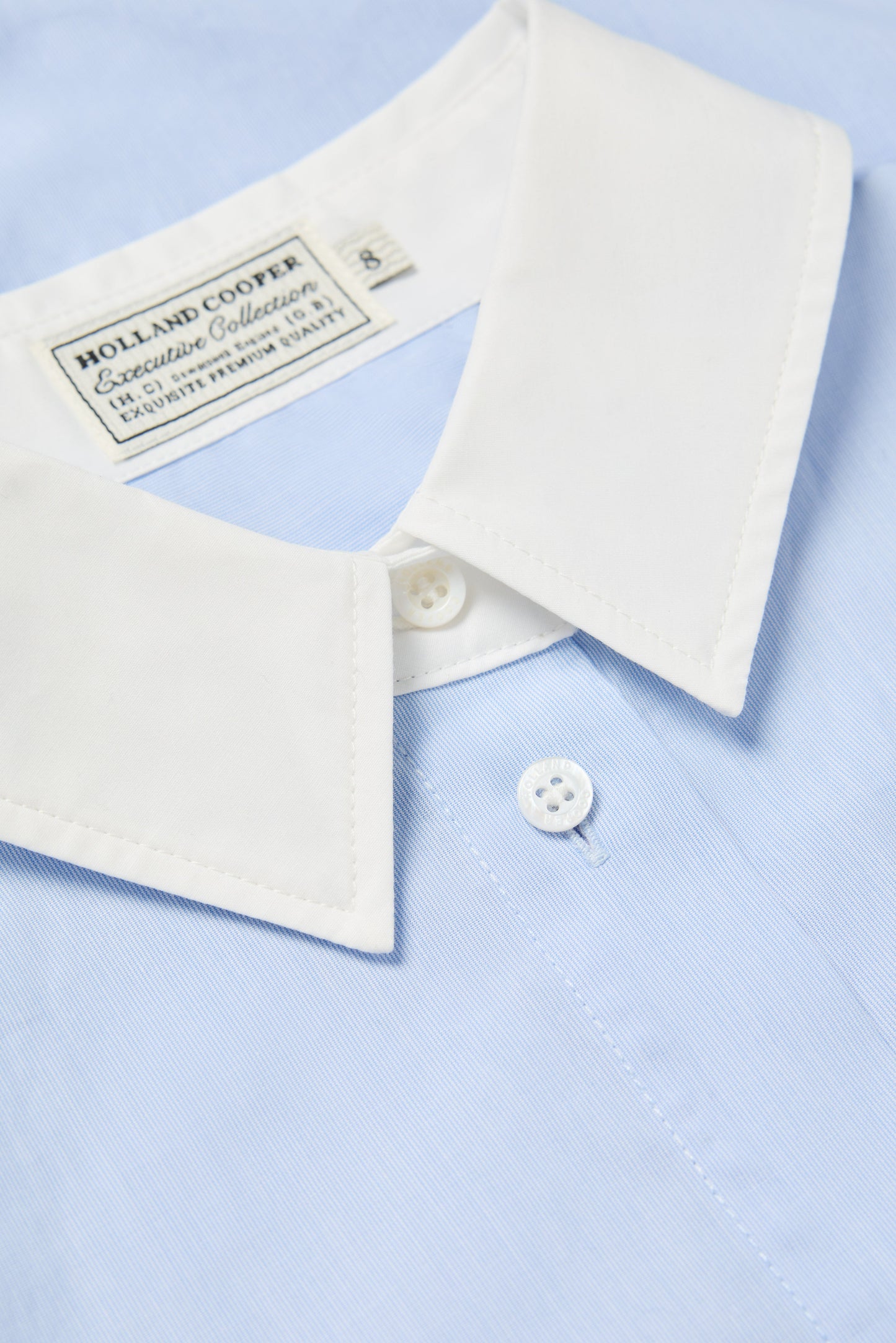 Louisa Shirt (Pale Blue Fine Stripe)