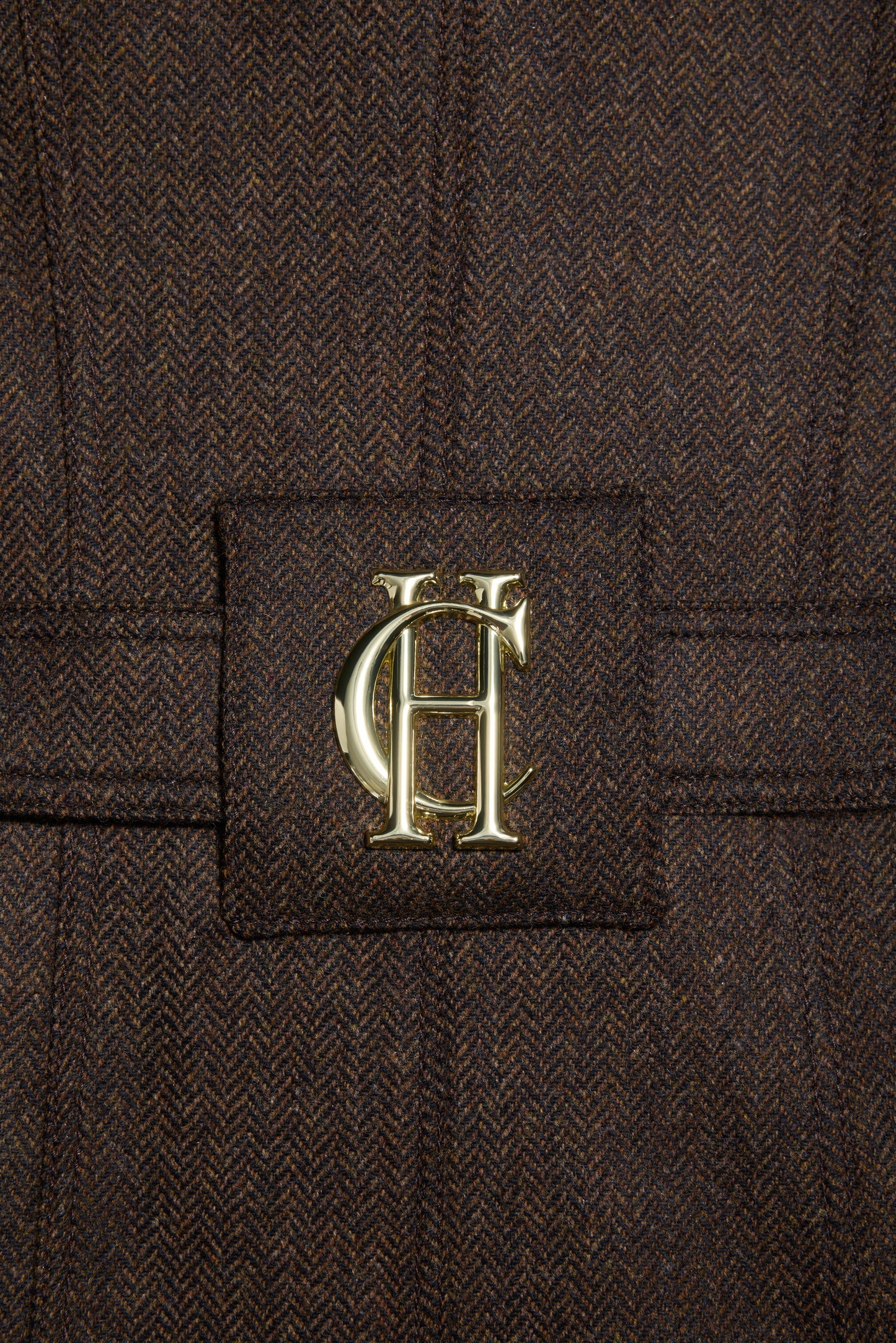 Marlborough Trench Coat (Chocolate Herringbone)