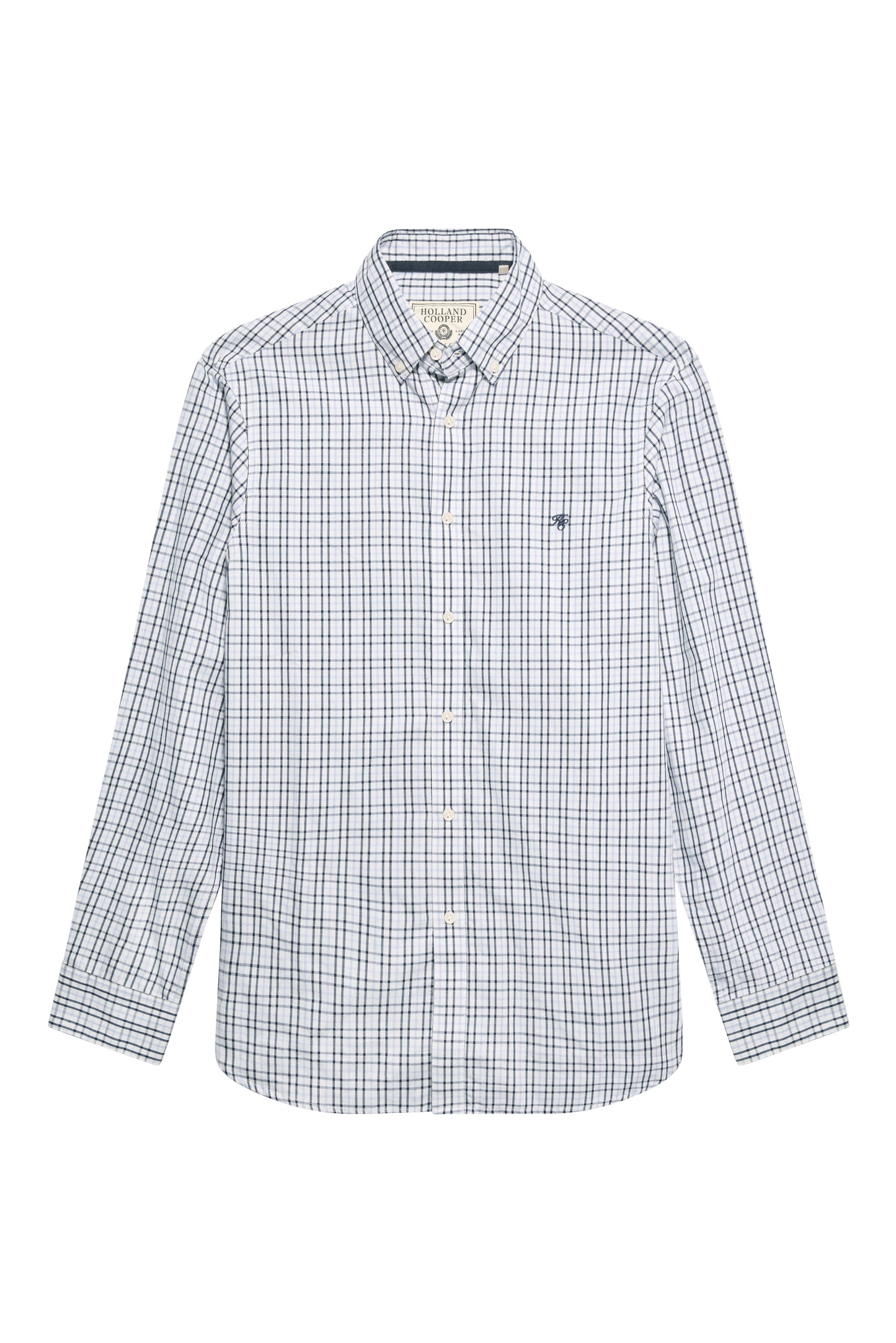Men's Classic Woven Button Down Shirt (Cheltenham Check Blue)