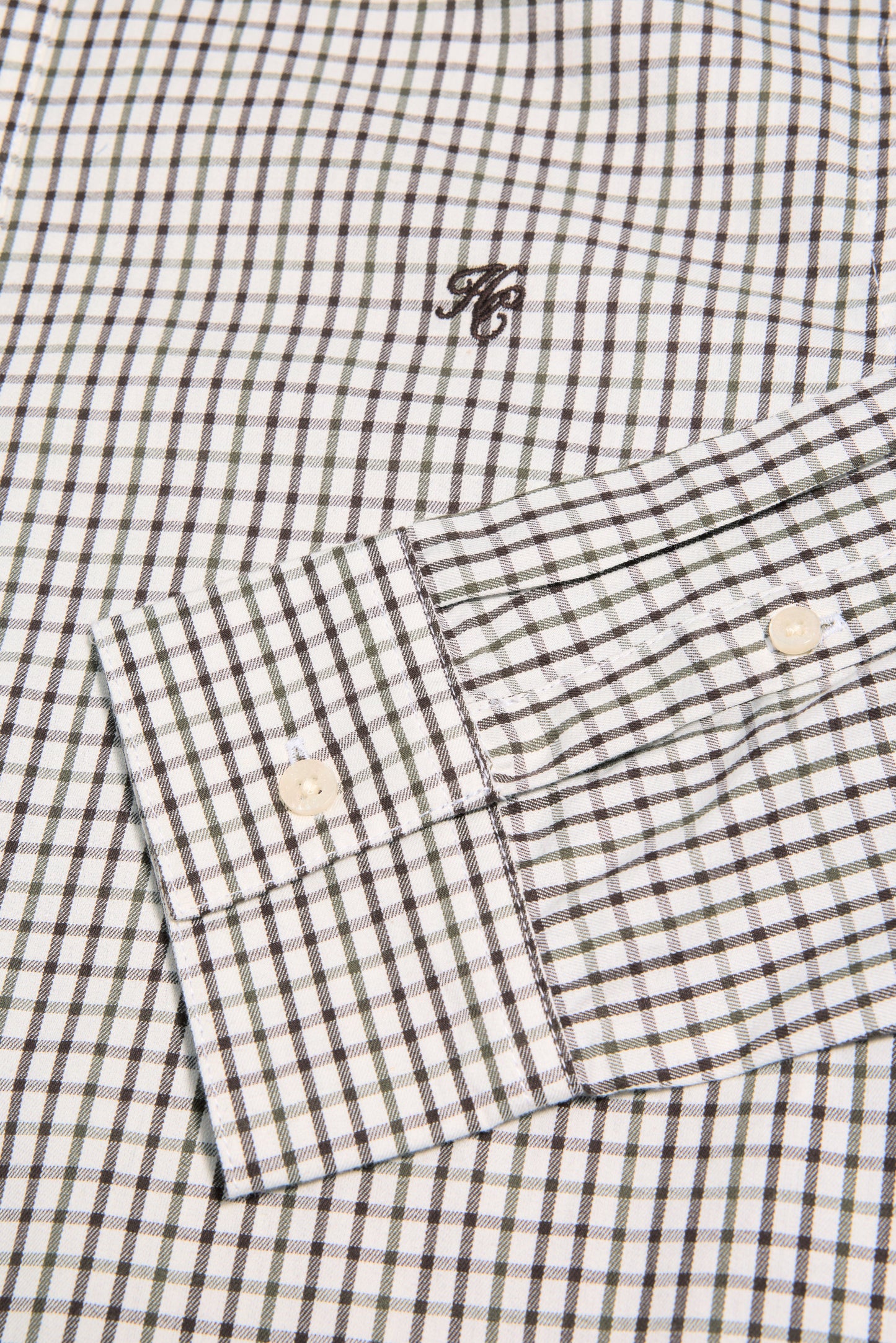 Men's Classic Woven Button Down Shirt (Cheltenham Check Green)